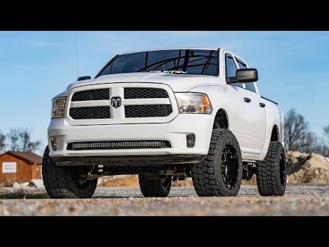 Rough Country | Cat Back Exhaust | Dual Cat-Back Exhaust System w/Black Tips 09-18 RAM 1500 V8-4.7L, 5.7L Rough Country | 96009