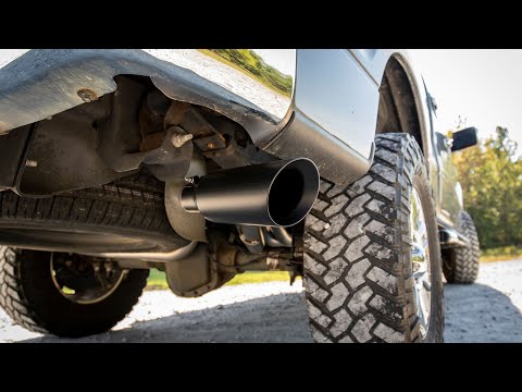 Rough Country | Cat Back Exhaust | Dual Cat-Back Exhaust System w/Black Tips 09-14 F-150 V8-4.6L, 5.0L, 5.4L Rough Country | 96010