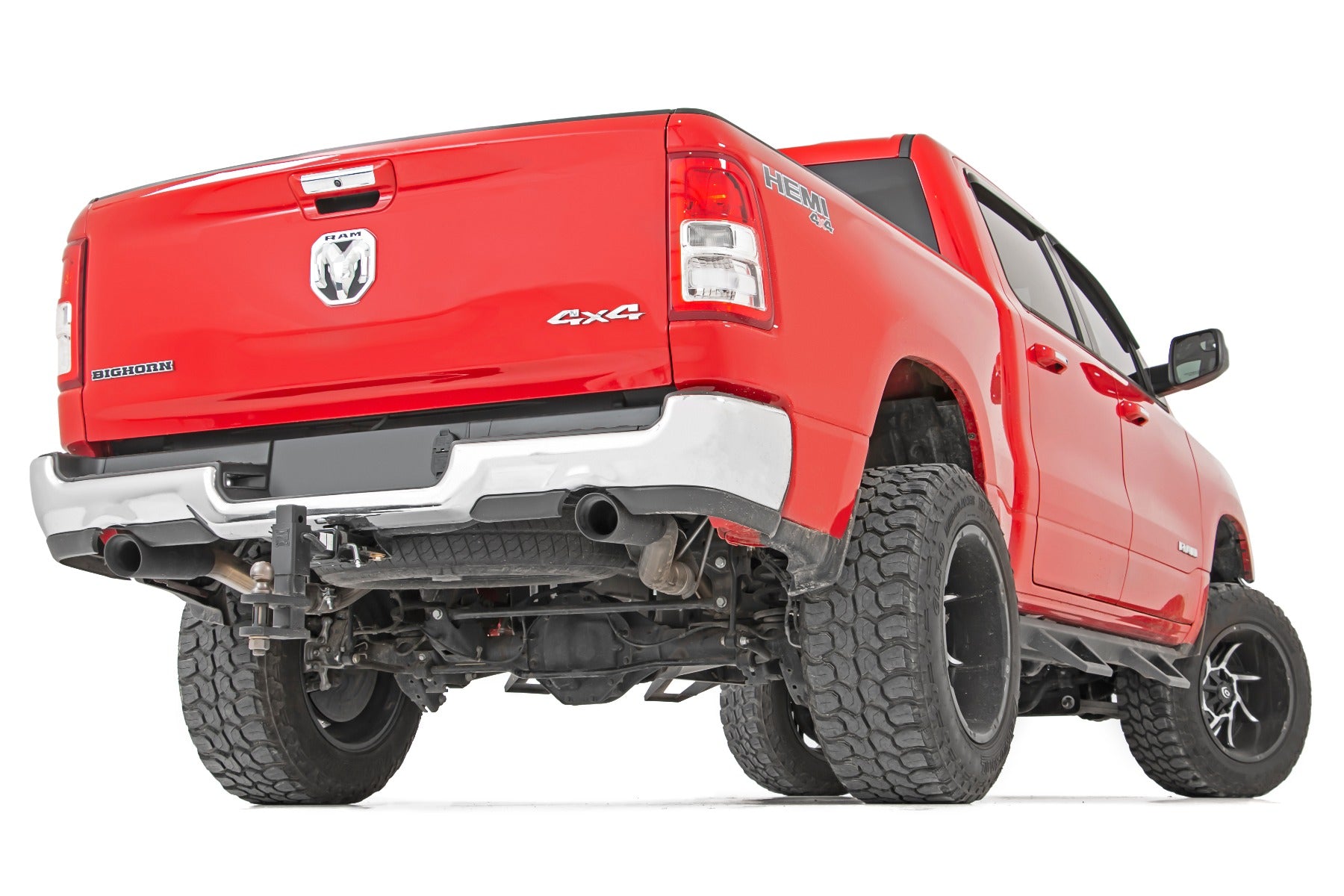 Rough Country | Cat Back Exhaust | Dual Cat-Back Exhaust System w/ Black Tips (19-20 Ram 1500 V8 - 5.7L) Rough Country | 96013