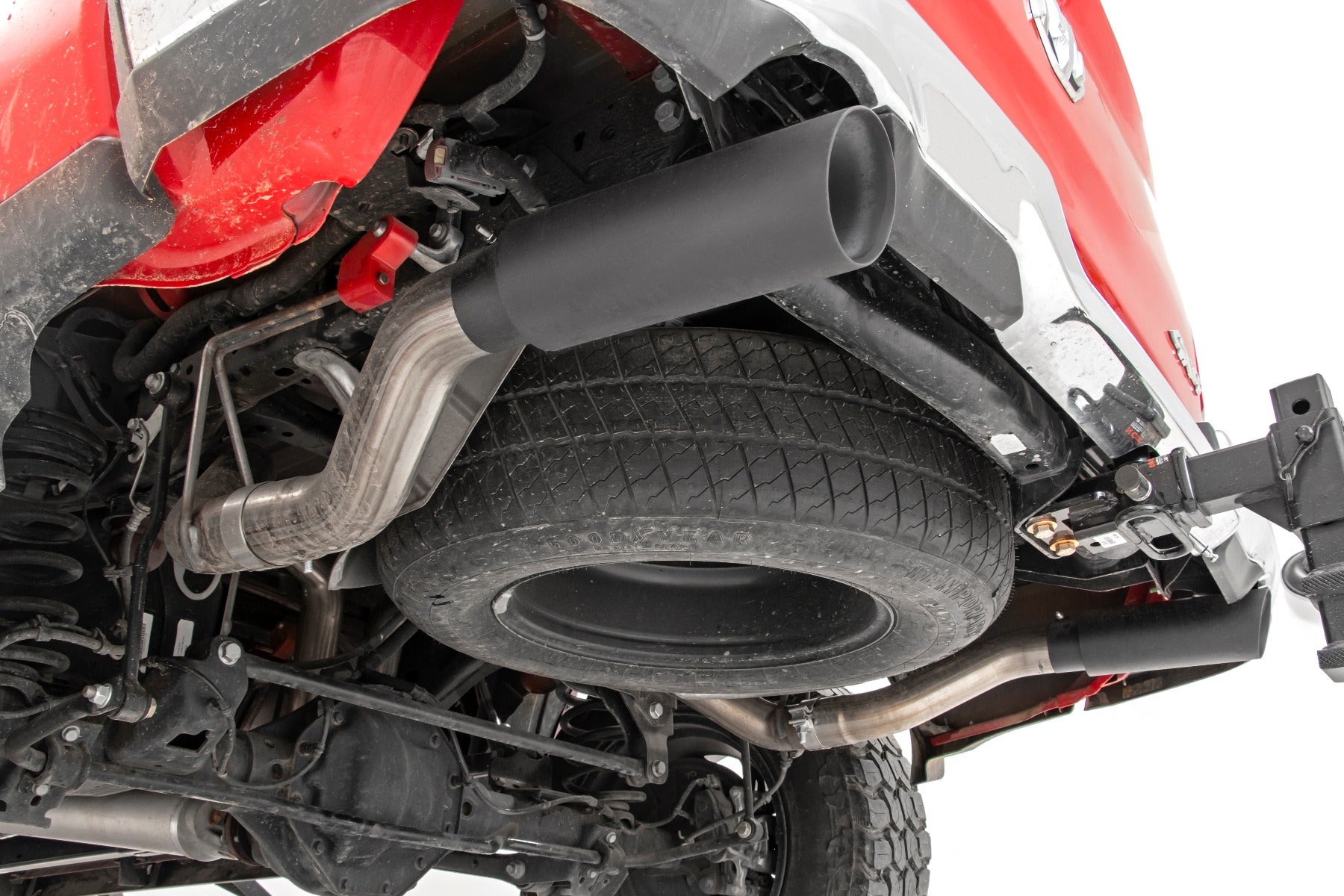 Rough Country | Cat Back Exhaust | Dual Cat-Back Exhaust System w/ Black Tips (19-20 Ram 1500 V8 - 5.7L) Rough Country | 96013