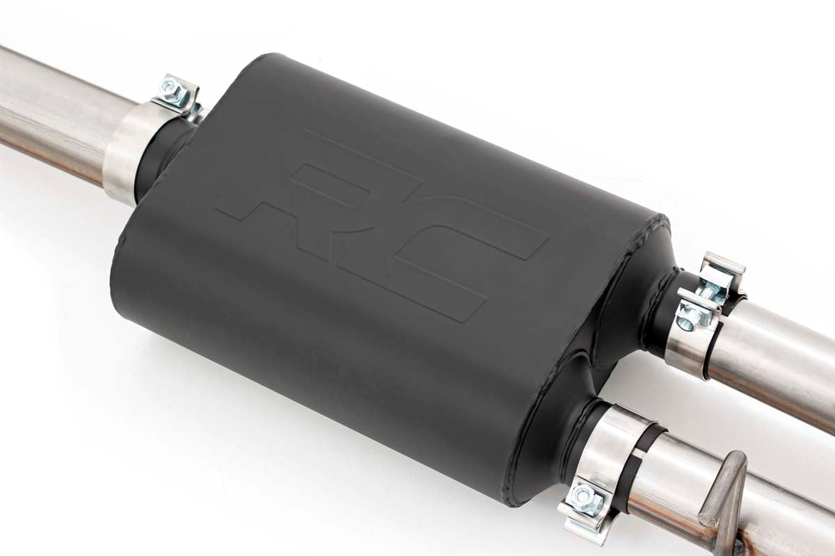 Rough Country | Exhaust | Dual Cat-Back Exhaust System w/ Black Tips 19-21 Chevy/GMC 1500 6.2L Rough Country | 96014