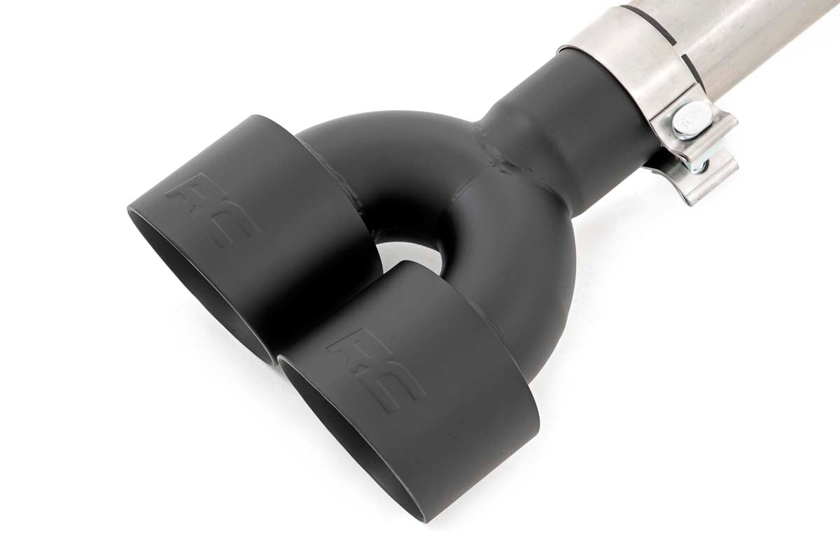 Rough Country | Exhaust | Dual Cat-Back Exhaust System w/ Black Tips 19-21 Chevy/GMC 1500 6.2L Rough Country | 96014