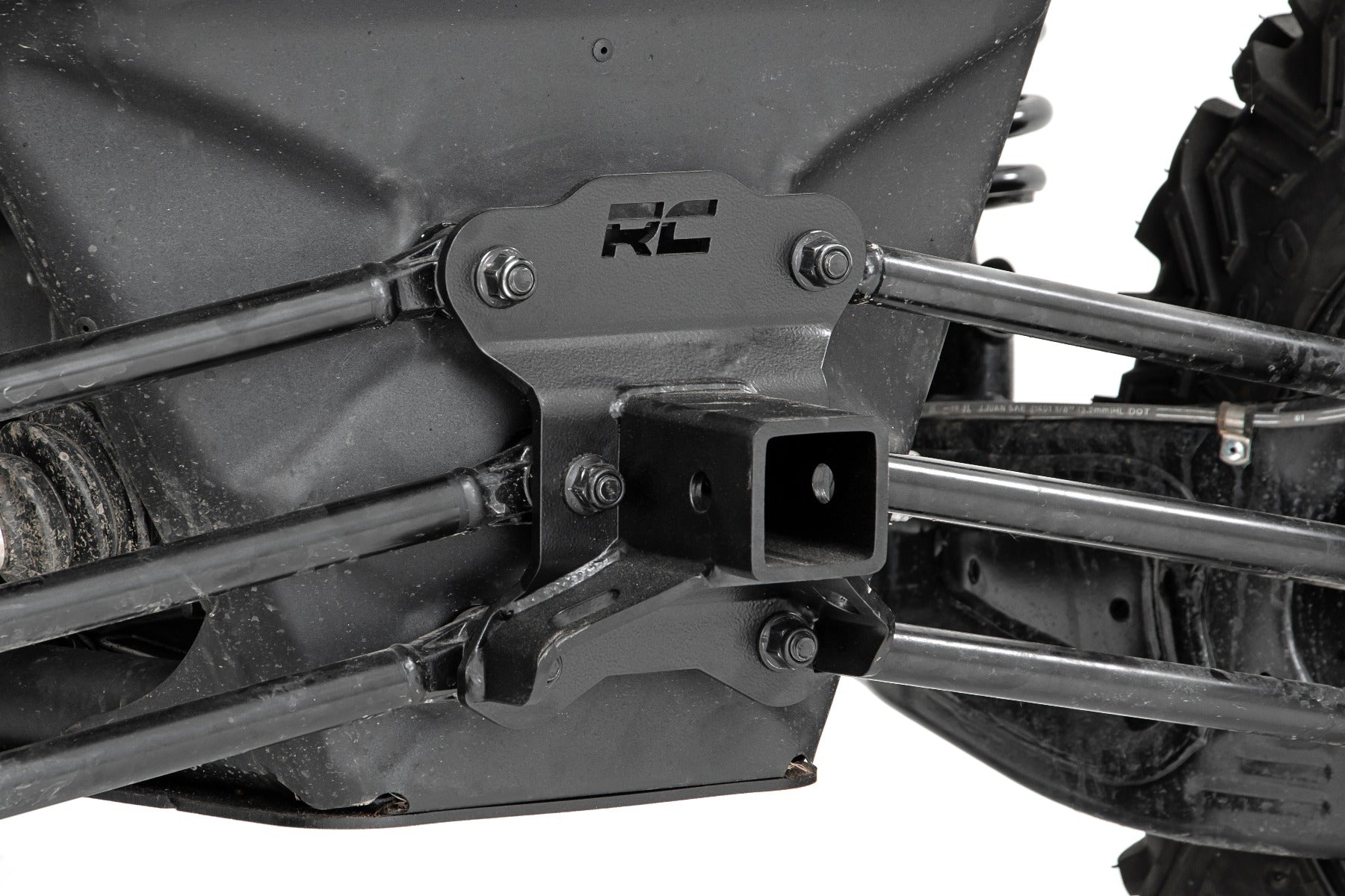 Rough Country | Receiver Hitch | Can-Am 2.0 Inch Receiver Hitch Plate For 17-20 Maverick X3 Rough Country | 97023