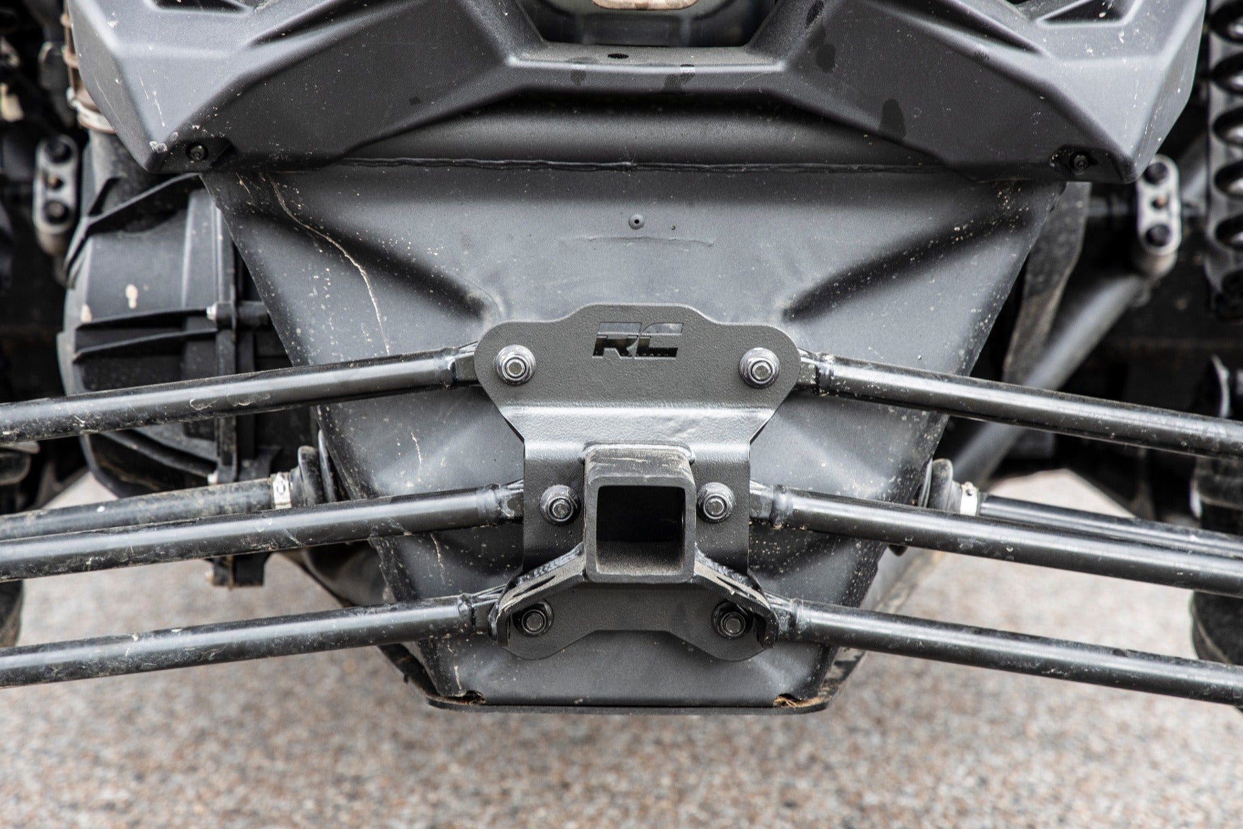 Rough Country | Receiver Hitch | Can-Am 2.0 Inch Receiver Hitch Plate For 17-20 Maverick X3 Rough Country | 97023