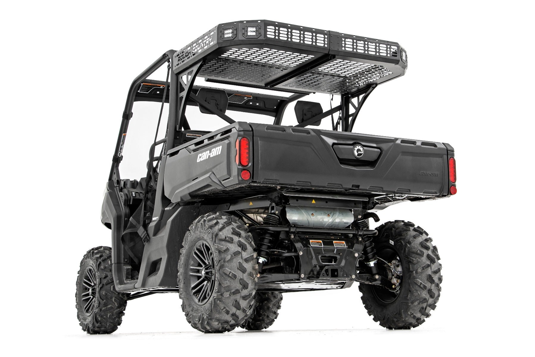 Rough Country | Cargo Rack | Can-Am Rear Cargo Rack w/o Cube Lights (17-20 Defender) Rough Country | 97024