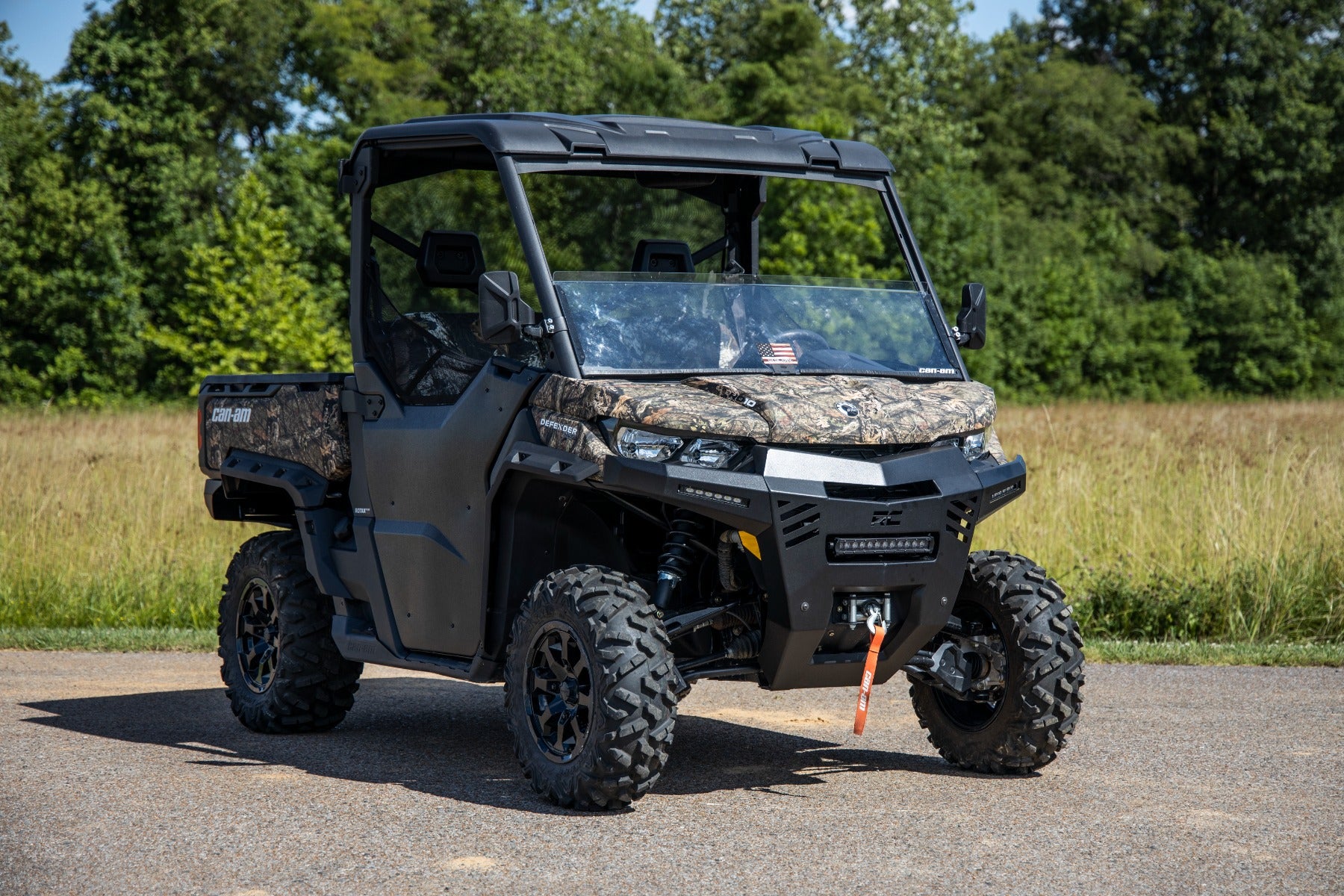 Rough Country | Front Bumpers | Front Bumper with 12 Inch and 6 Inch Pair Combo 16-22 Can-Am Defender Rough Country | 97069