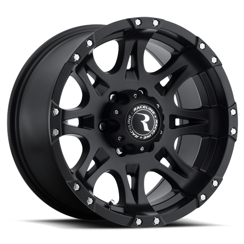 RACELINE | Aluminum Wheels | Aluminum Wheels 20x9 Raptor 981 Matte Black 30 Offset 6 on 135 Bolt Pattern 87 Bore Raceline | 981-29065+30