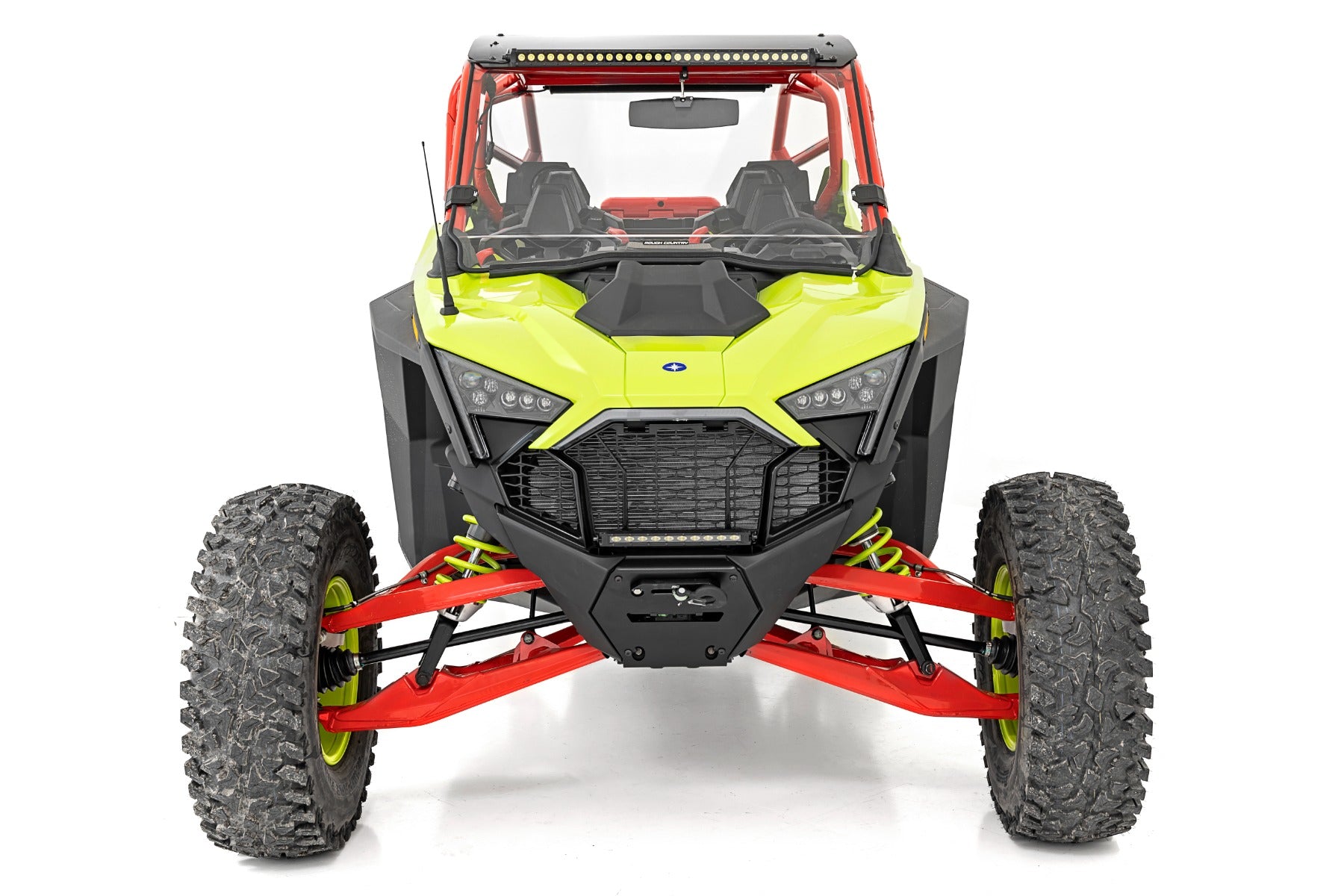 Rough Country | Windshield | Full Windshield Scratch Resistant Bolt On Roof Polaris RZR Pro R/RZR Pro R 4 (2022) Rough Country | 98102210