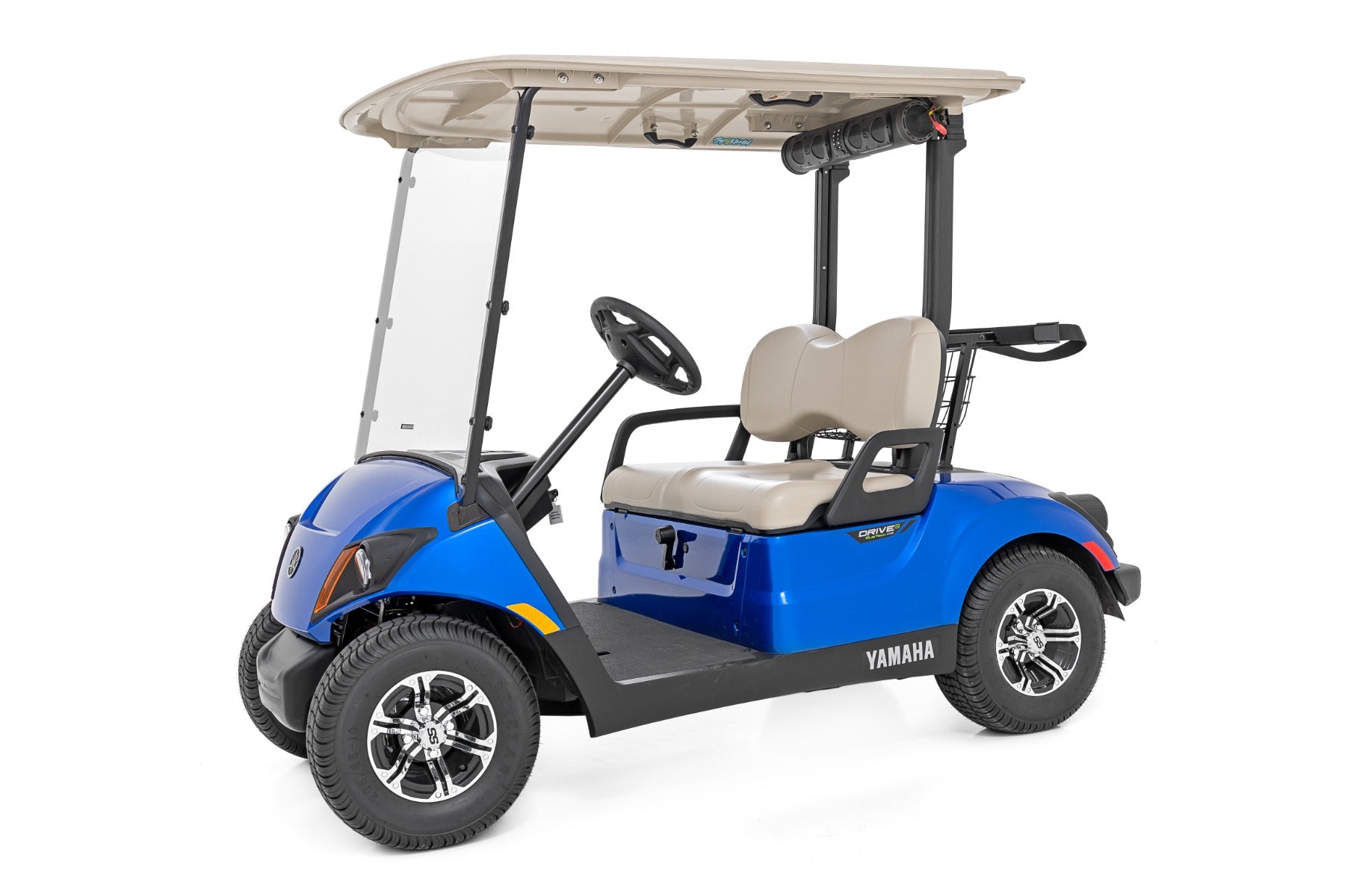 Rough Country | Windshield | Full Windshield Scratch Resistant Yamaha Drive2 Golf Cart (2022) Rough Country | 98102240