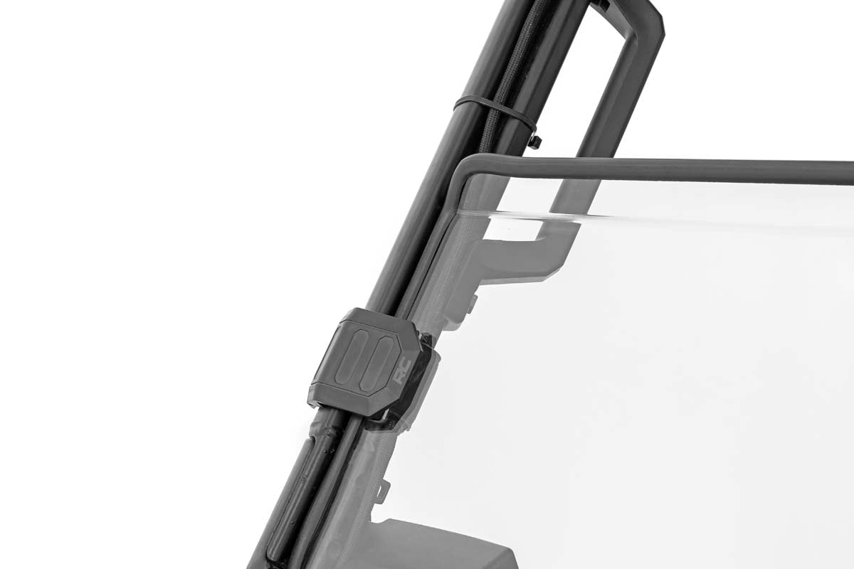 Rough Country | Windshield|Body & Frame|Exterior Parts & Car Care | Polaris Scratch Resistant Half Windshield 13-20 Ranger 900/900XP/1000/1000XP Rough Country | 98132011