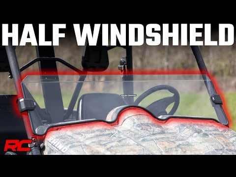 Rough Country | Windshield | Half Windshield Scratch Resistant Yamaha Rhino 450 (06-08)/Rhino 660 (04-07)  Rough Country | 98141241A