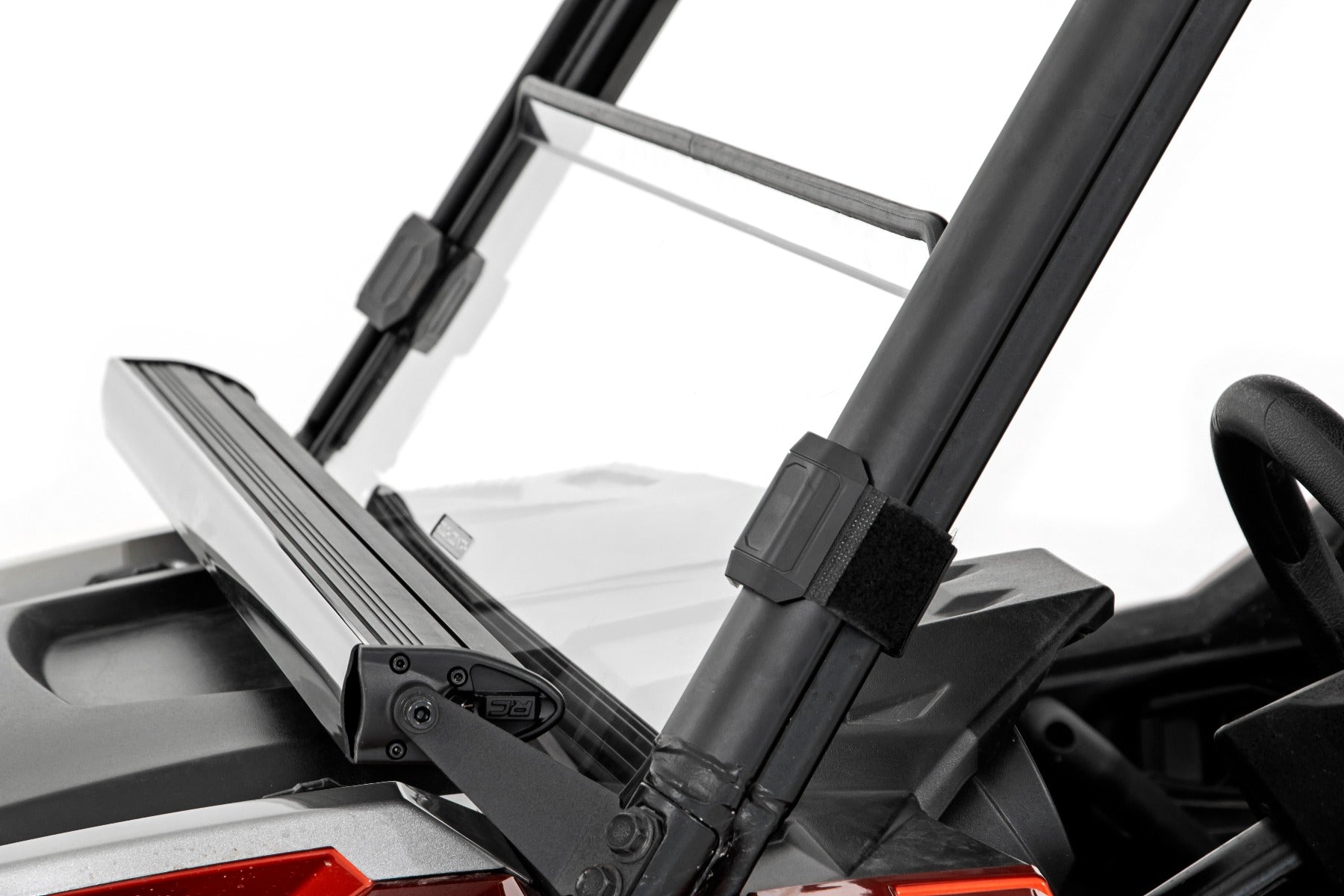 Rough Country | Windshield|Body & Frame|Exterior Parts & Car Care | Polaris Scratch Resistant Half Windshield 16-20 General Rough Country | 98162011