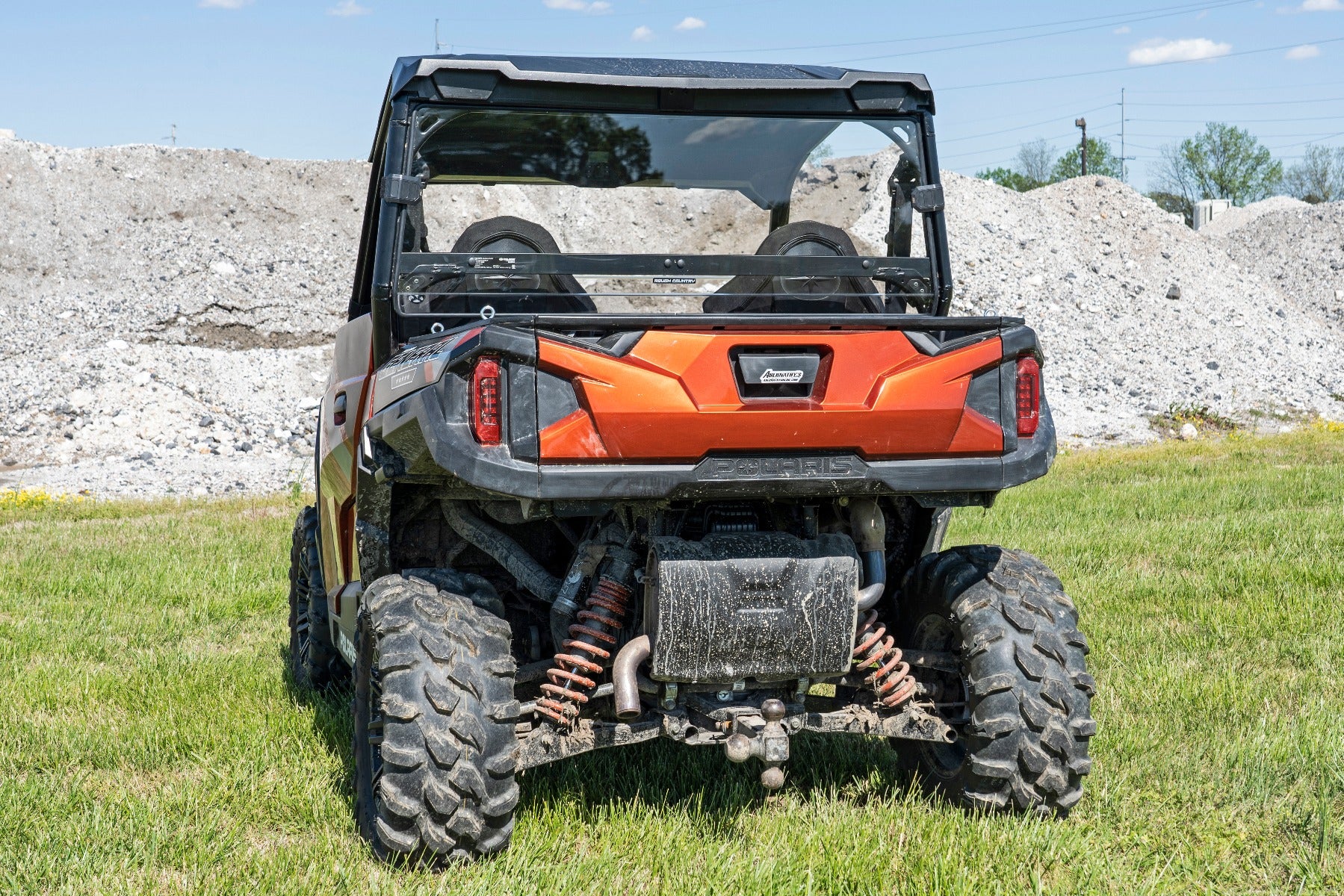 Rough Country | Windshield | Scratch Resistant Rear Windshield (16-20 Polaris General) Rough Country | 98162012