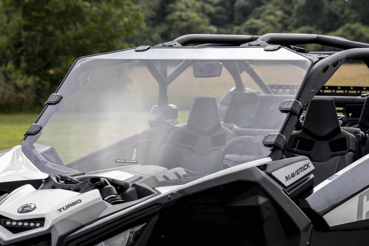 Rough Country | Windshield | Can-Am Scratch Resistant Full Windshield 17-20 Maverick X3 Rough Country | 98172030