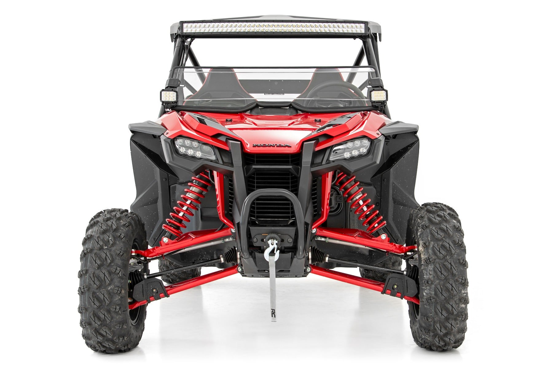 Rough Country | Windshield|Body & Frame|Exterior Parts & Car Care | Honda Scratch Resistant Half Windshield (2019-2020 Honda Talon) Rough Country | 98182021