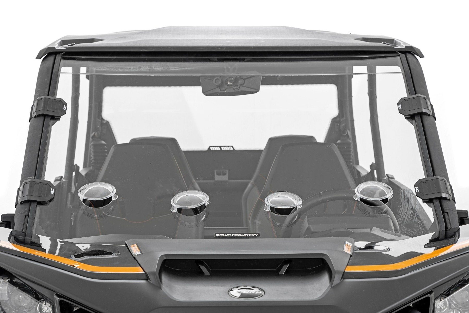 Rough Country | Windshield | Vented Full Windshield Scratch Resistant Can-Am Commander XT (21-22) Rough Country | 98202230