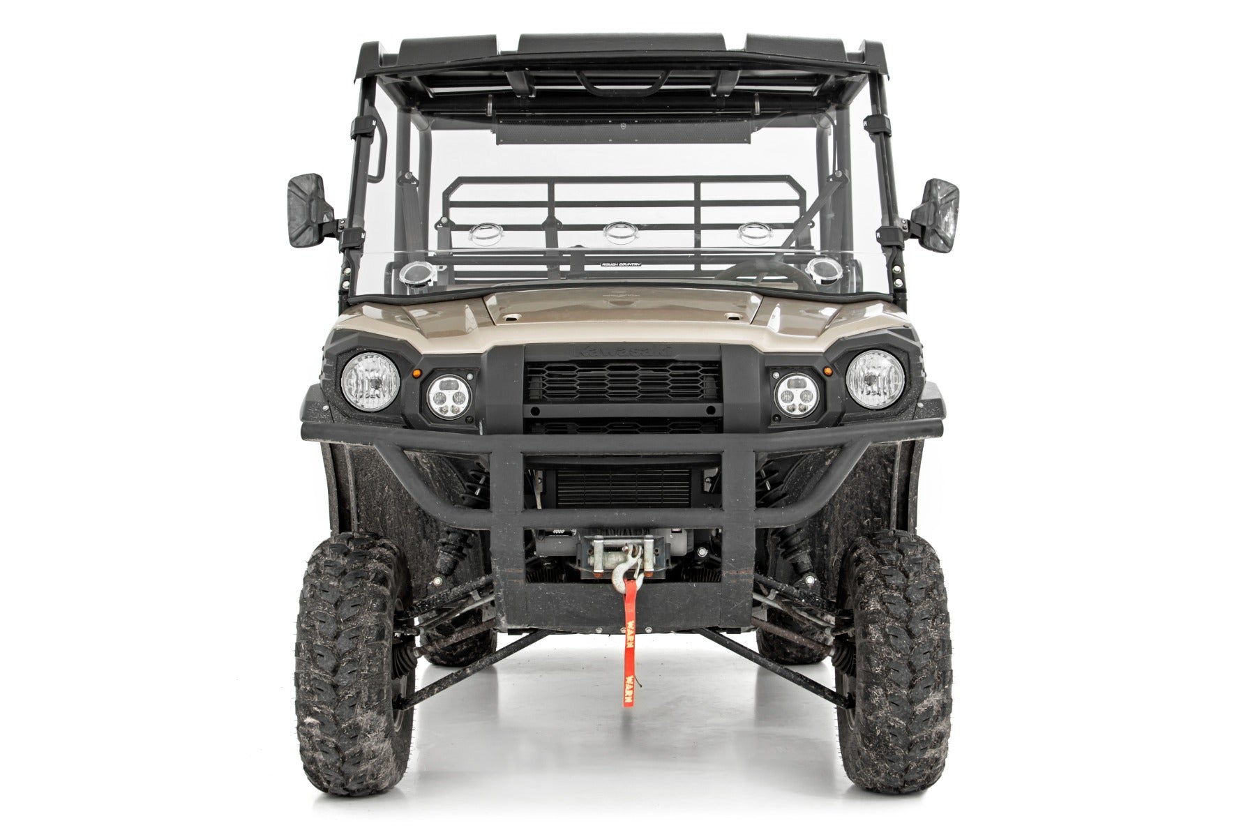 Rough Country | Windshield | Vented Full Windshield Scratch Resistant 15-22 Kawasaki Mule Pro-FX Rough Country | 98215150