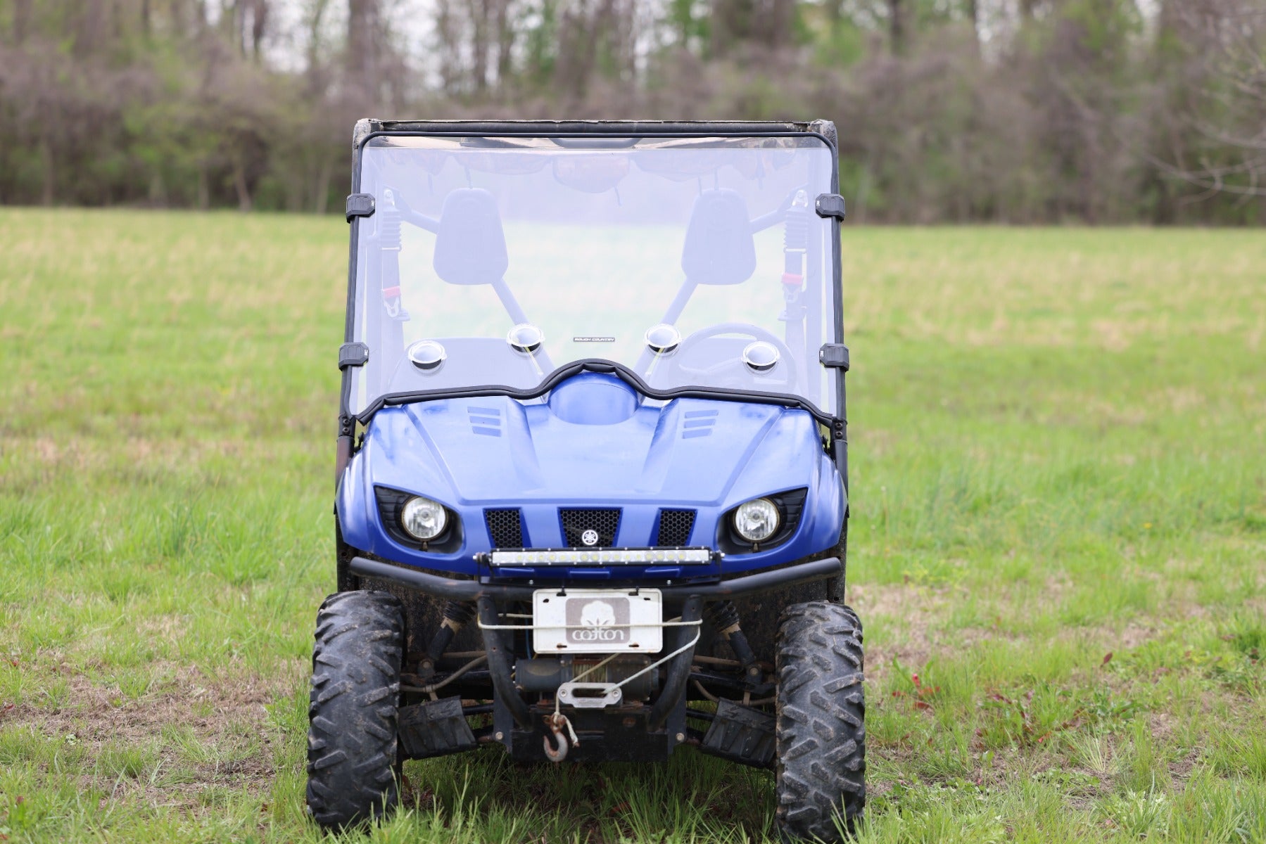 Rough Country | Windshield | Vented Full Windshield Scratch Resistant Yamaha Rhino 450 (06-08)/Rhino 660 (04-07) Rough Country | 98241240
