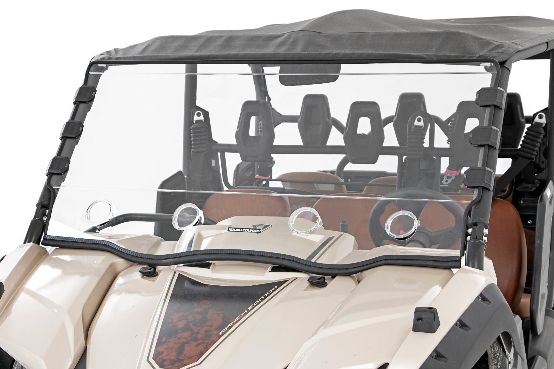 Rough Country | Windshield | Yamaha Full Windshield Vented 14-21 Yamaha Viking 4WD Rough Country | 98242040