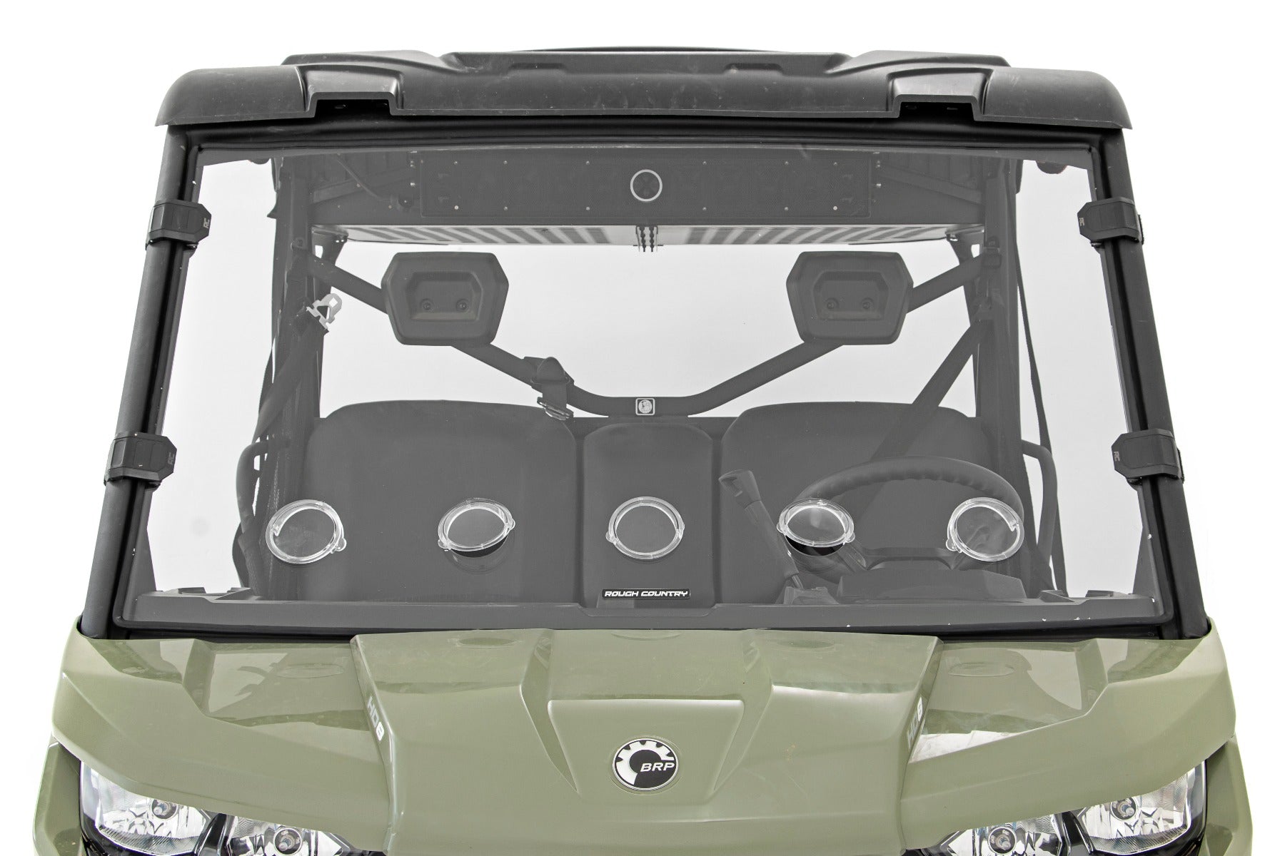 Rough Country | Windshield | Can-Am Full Windshield Vented 16-21 Can-Am Defender 4WD Rough Country | 98262030