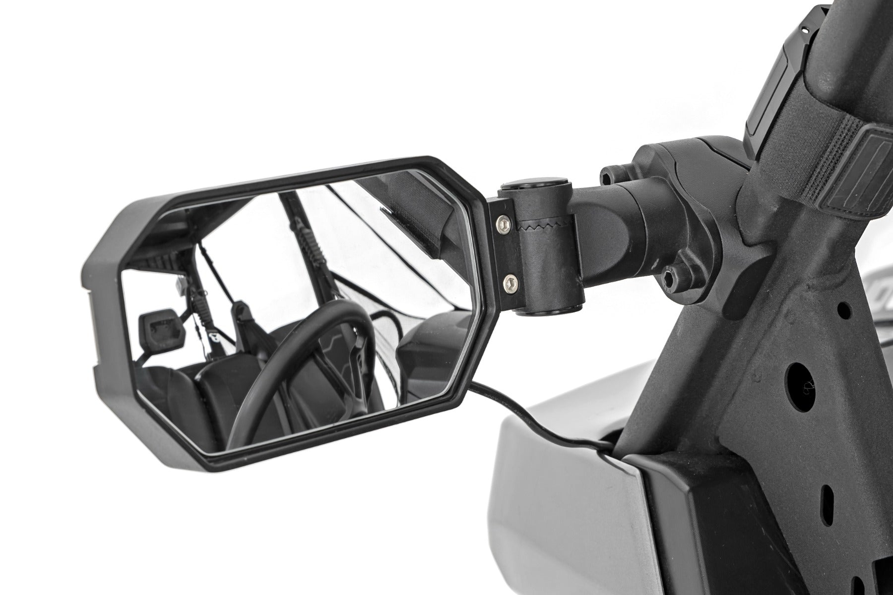 Rough Country | Mirrors | UTV Aluminum Side Mirrors w/Turn Signal Pro-Fit Cages Universal Rough Country | 99201