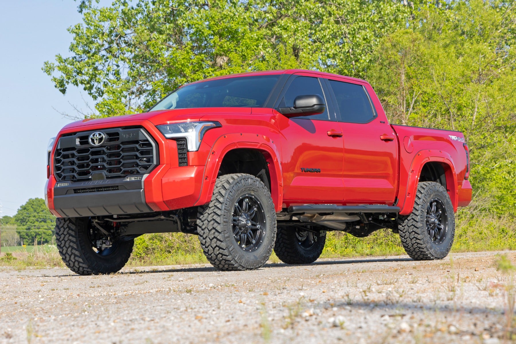 Rough Country | Fender Flares | Defender Pocket Fender Flare Celestial Silver Metallic Toyota Tundra (22-23) Rough Country | A-T02224-1J9