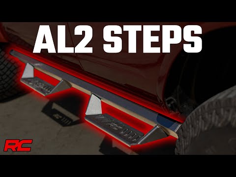 Rough Country | Side Steps | AL2 Drop Steps 4-Door Ford Bronco 4WD (21-23) Rough Country | AL320225