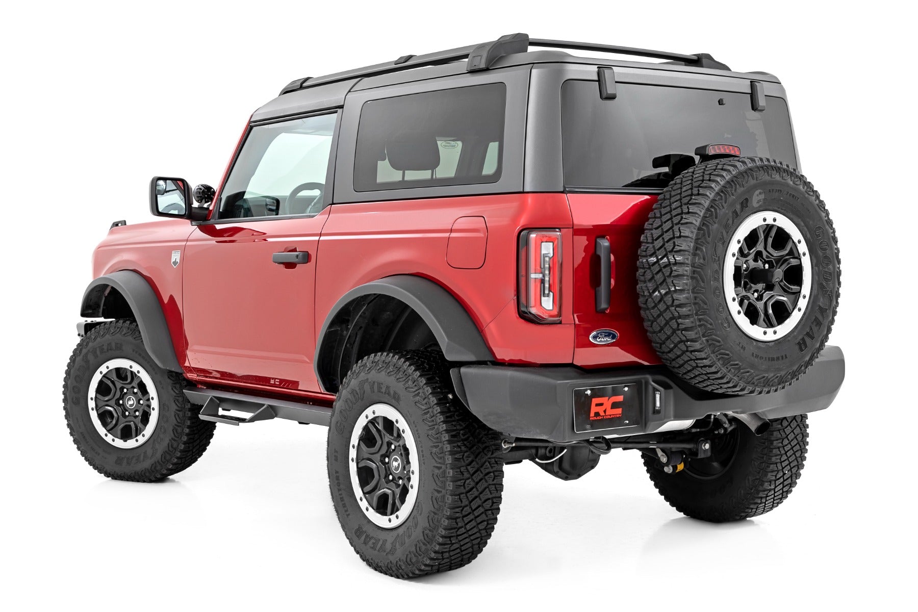 Rough Country | Side Steps | AL2 Drop Steps 2-Door Ford Bronco 4WD (21-23) Rough Country | AL321224