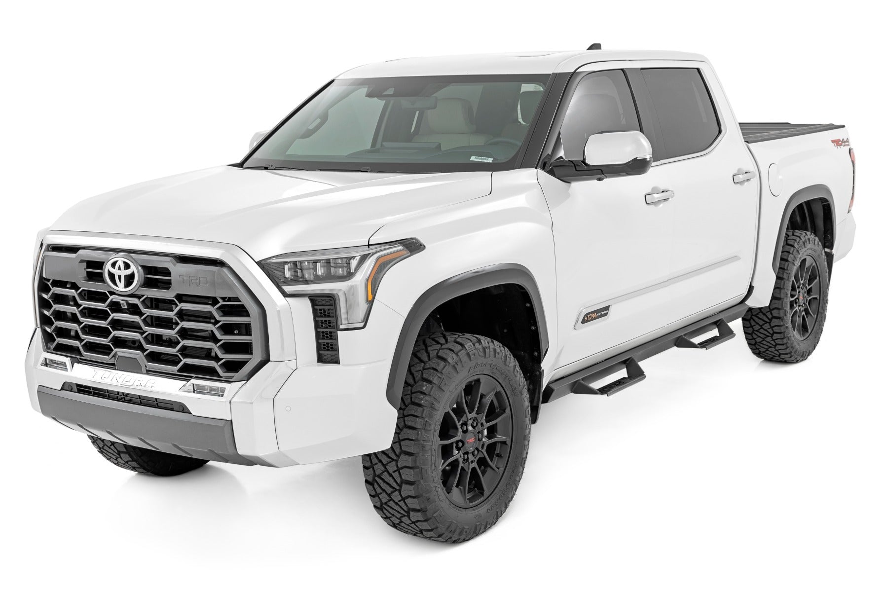 Rough Country | Side Steps | AL2 Drop Steps Crew Cab Toyota Tundra 2WD/4WD (22-23) Rough Country | AL422004