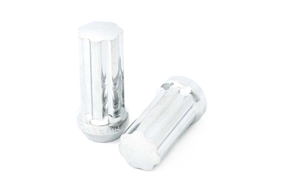 Rough Country | Wheel Lug Nut Kit|Tire & Wheel Accessories|Tire & Wheels | M14x2.0 Wheel Installation Kit w/Lug Nuts and Socket Key Chrome 32-Count Rough Country | ATD0418L32