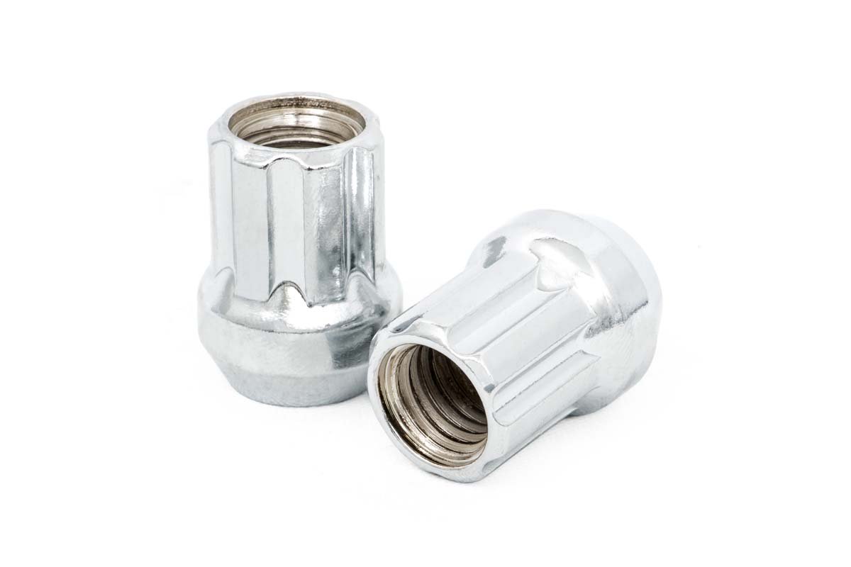 Rough Country | Wheel Lug Nut Kit|Tire & Wheel Accessories|Tire & Wheels | M14x2.0 Wheel Installation Kit w/Lug Nuts and Socket Key Chrome Open End 24-Count Rough Country | ATD0418OE24