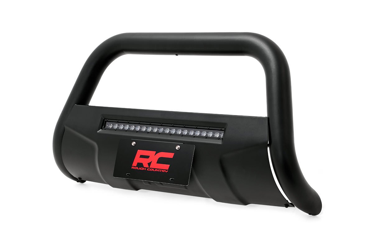 Rough Country | Bumper Bull Bar | 15-Up Colorado/Canyon Bull Bar w/LED Light Bar Black Rough Country | B-C4151
