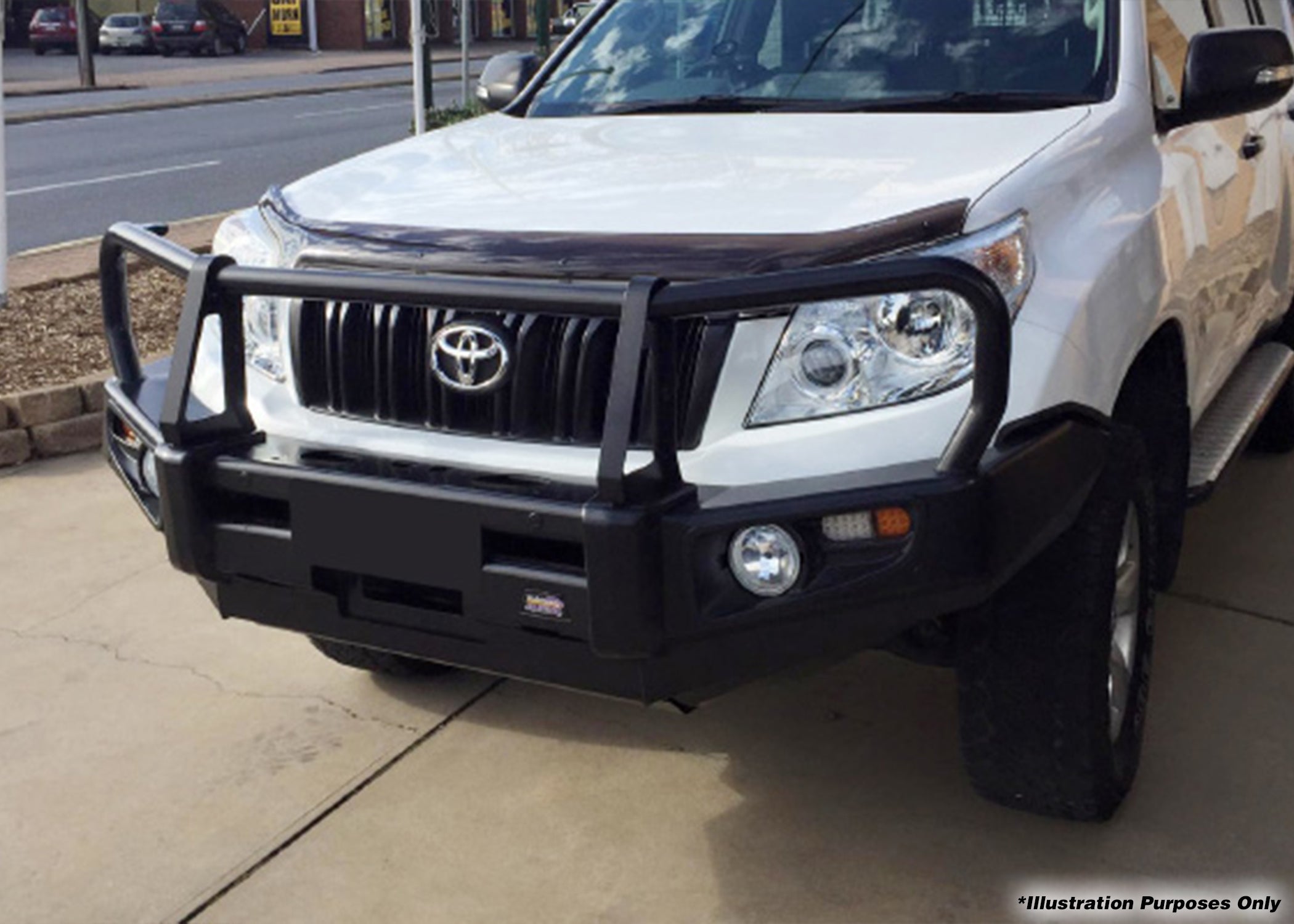 DOBINSONS | BULL BAR BLACK DELUXE FOR TOYOTA PRADO 150 SERIES | BU59-3697