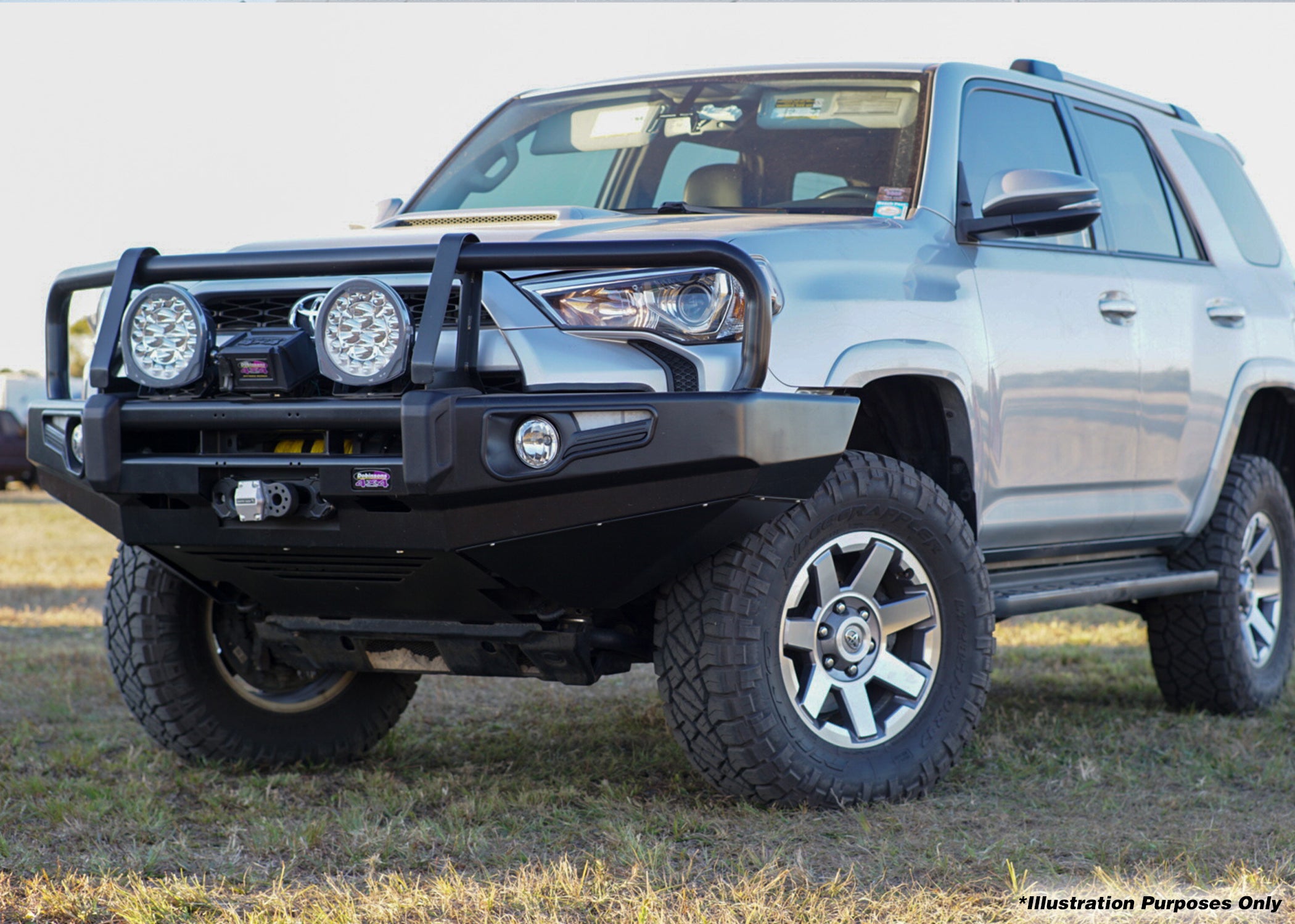 DOBINSONS | BULL BAR BLACK DELUXE FOR TOYOTA 4RUNNER 5TH GEN 2010-2024 | BU59-5557