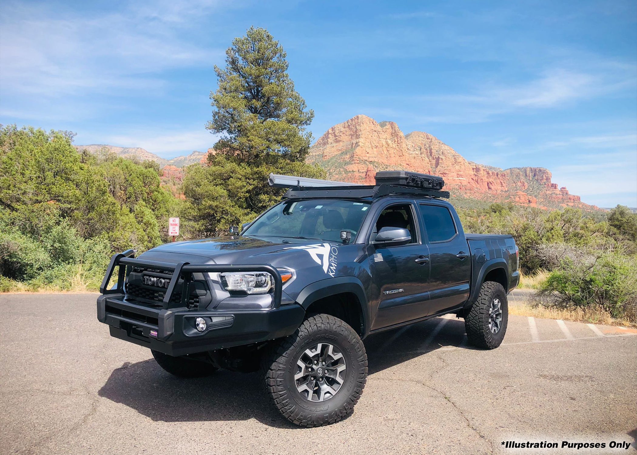 DOBINSONS | BULL BAR BLACK DELUXE FOR TOYOTA TACOMA 3RD GEN 2016-2023 | BU59-5559