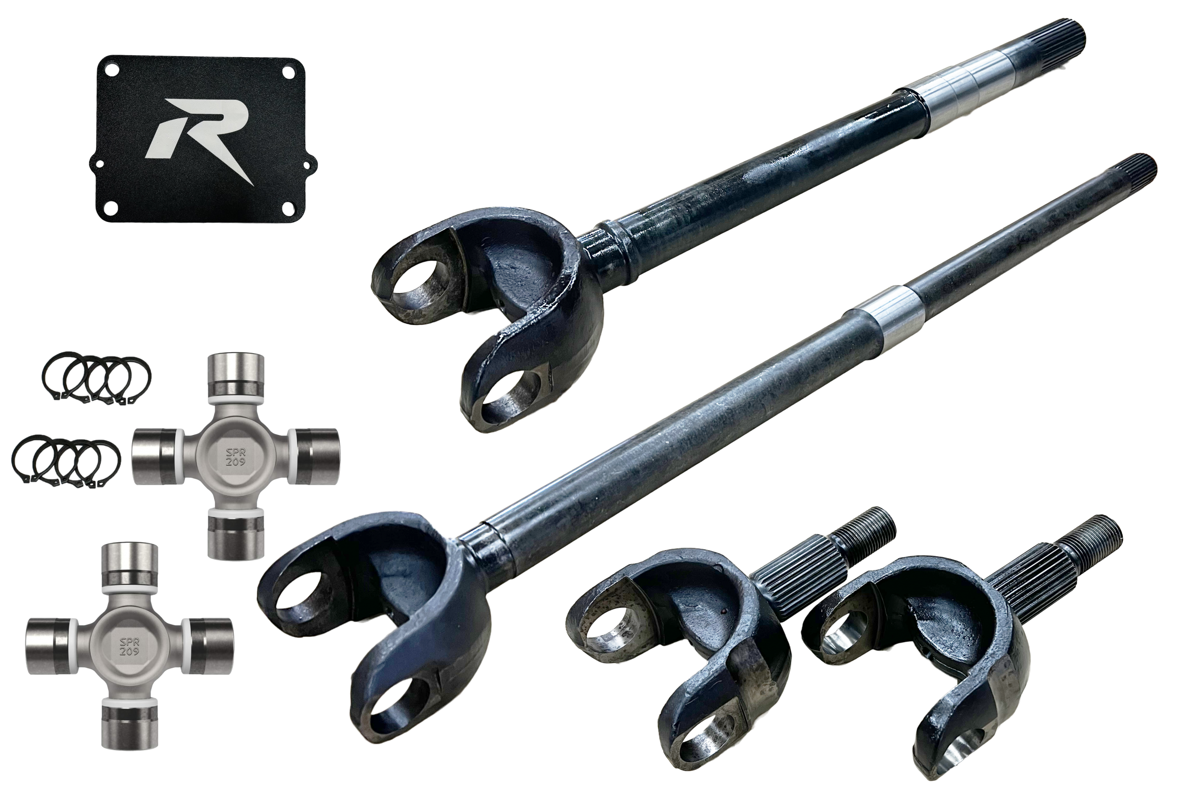 Jeep Wrangler JL and JT 1-Piece Chromoly Discovery Series Front Axle Kit Revolution Gear