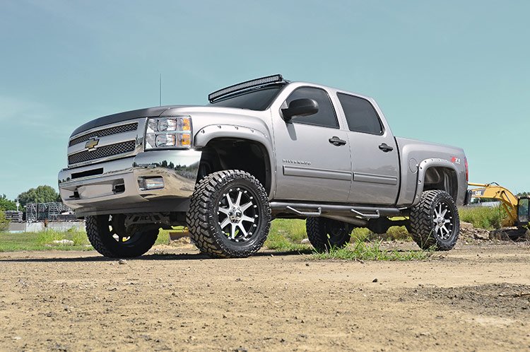 Rough Country | Fender Flares|Fenders|Body & Frame|Exterior Parts & Car Care | Chevrolet Pocket Fender Flares w/Rivets 07-13 Silverado 1500 5 Foot 8 Inch Bed Rough Country | F-C10715