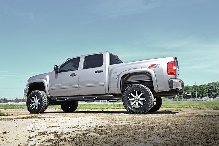 Rough Country | Fender Flares|Fenders|Body & Frame|Exterior Parts & Car Care | Chevrolet Pocket Fender Flares w/Rivets 07-13 Silverado 1500 5 Foot 8 Inch Bed Rough Country | F-C10715