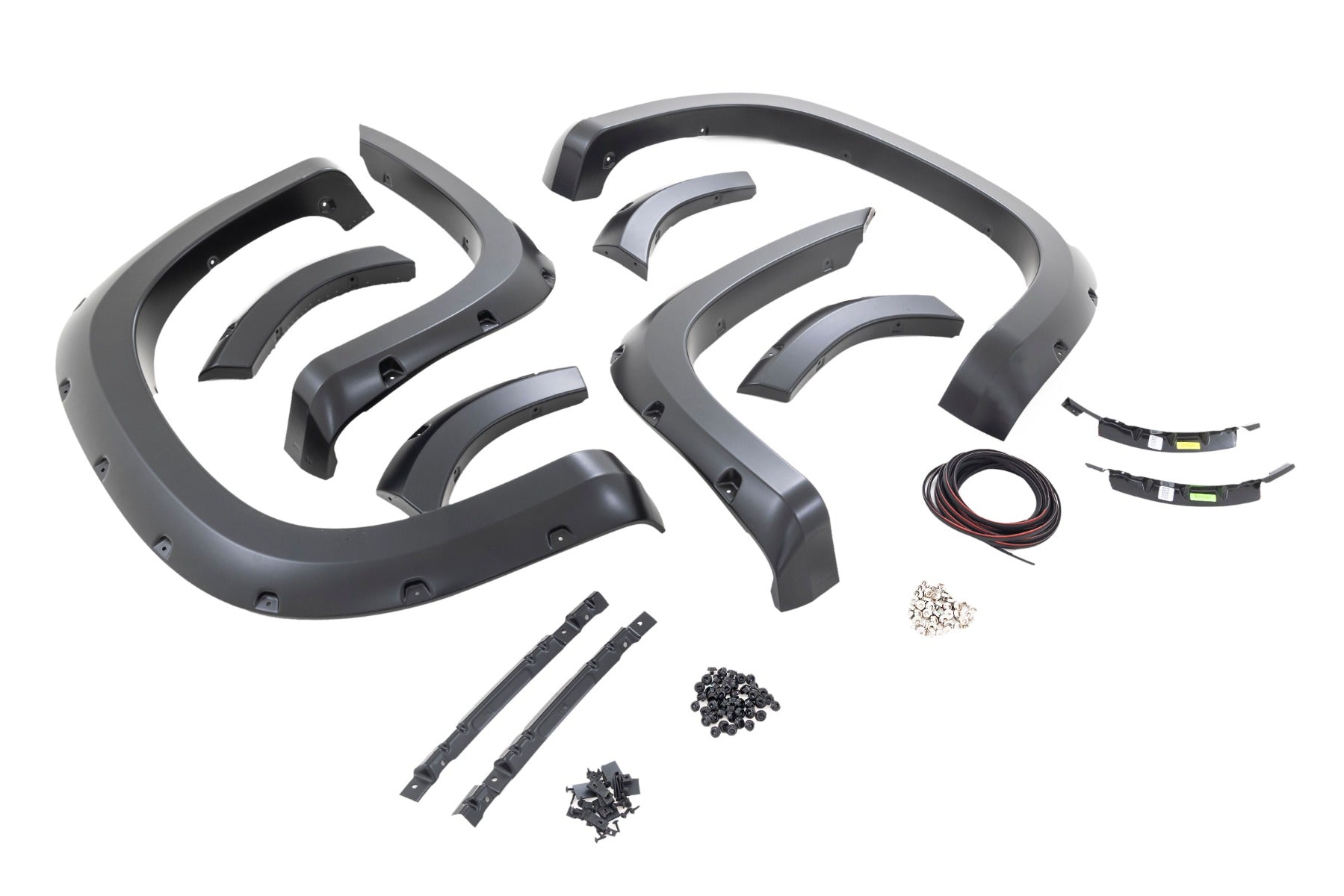 Rough Country | Fender Flares|Fenders|Body & Frame|Exterior Parts & Car Care | Traditional Pocket Fender Flares Gloss Black Chevy Silverado 1500 (19-23) Rough Country | F-C11911A-RCGB