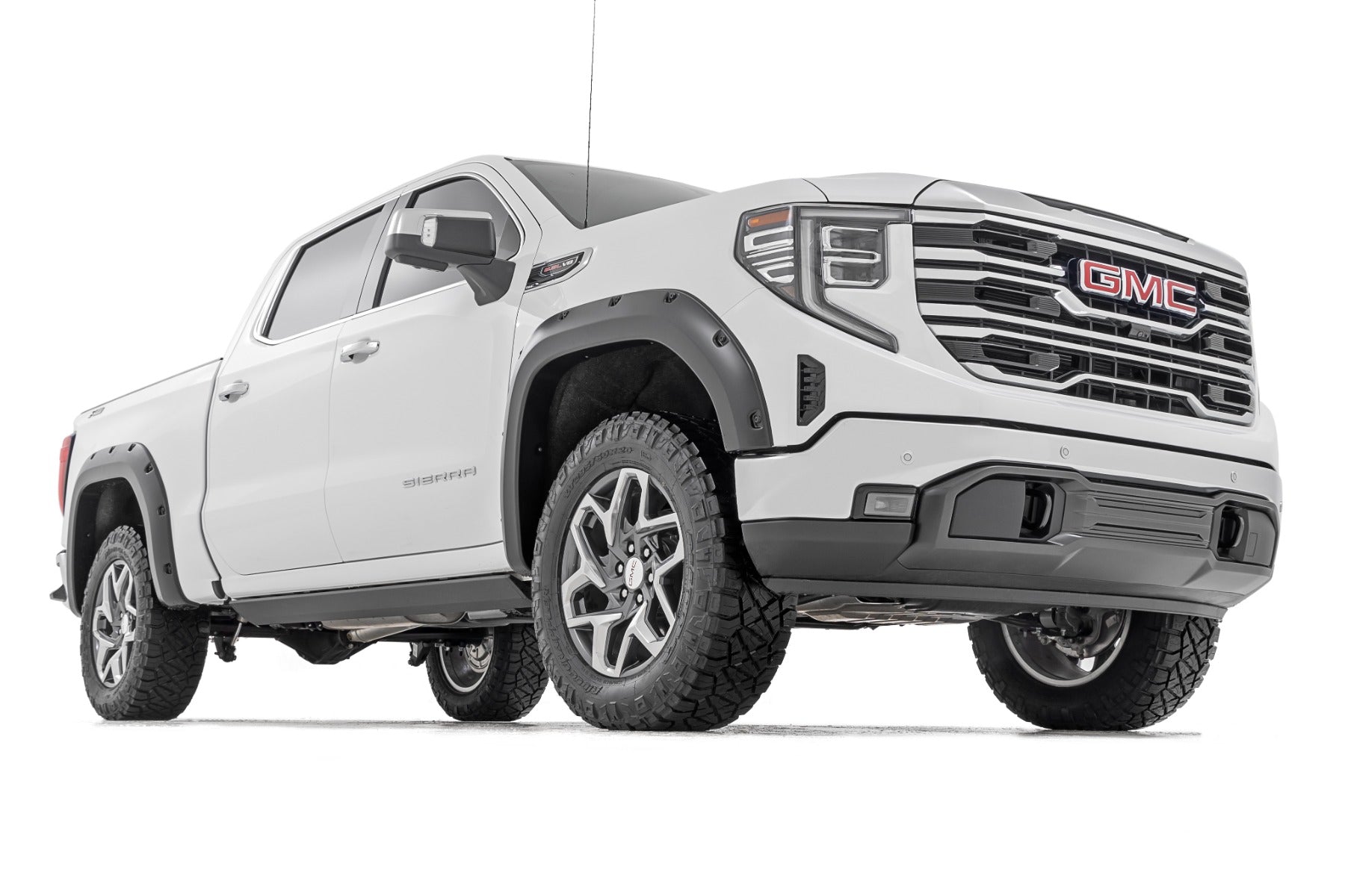 Rough Country | Fender Flares | Traditional Pocket Fender Flares Flat Black 19-Up GMC Sierra 1500 2WD/4WD Rough Country | F-C11950A