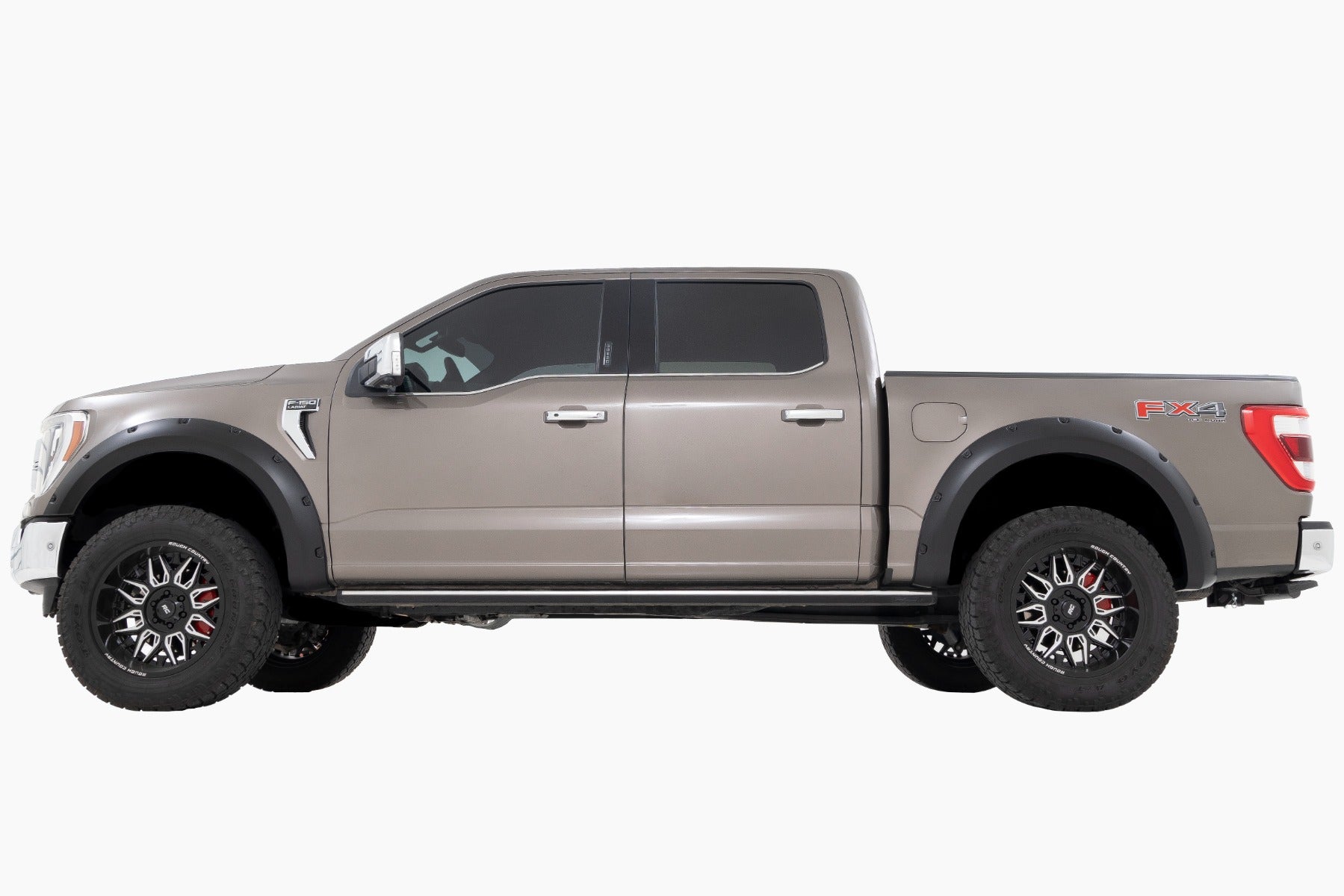 Rough Country | Fender Flares | Traditional Pocket Fender Flares Flat Black Ford F-150 2WD/4WD (21-23) Rough Country | F-F20911A
