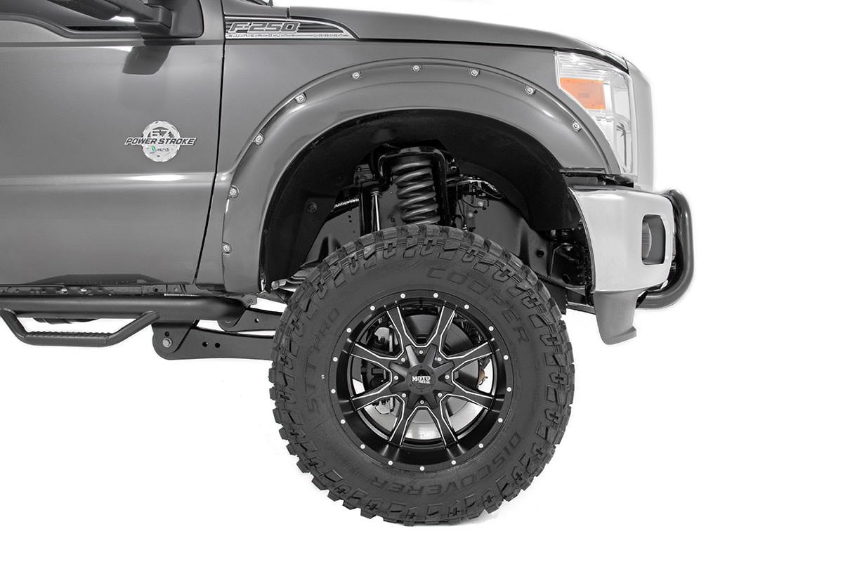 Rough Country | Fender Flares|Fenders|Body & Frame|Exterior Parts & Car Care | Pocket Fender Flares w/Rivets 11-16 F-250/350 Rough Country | F-F21111