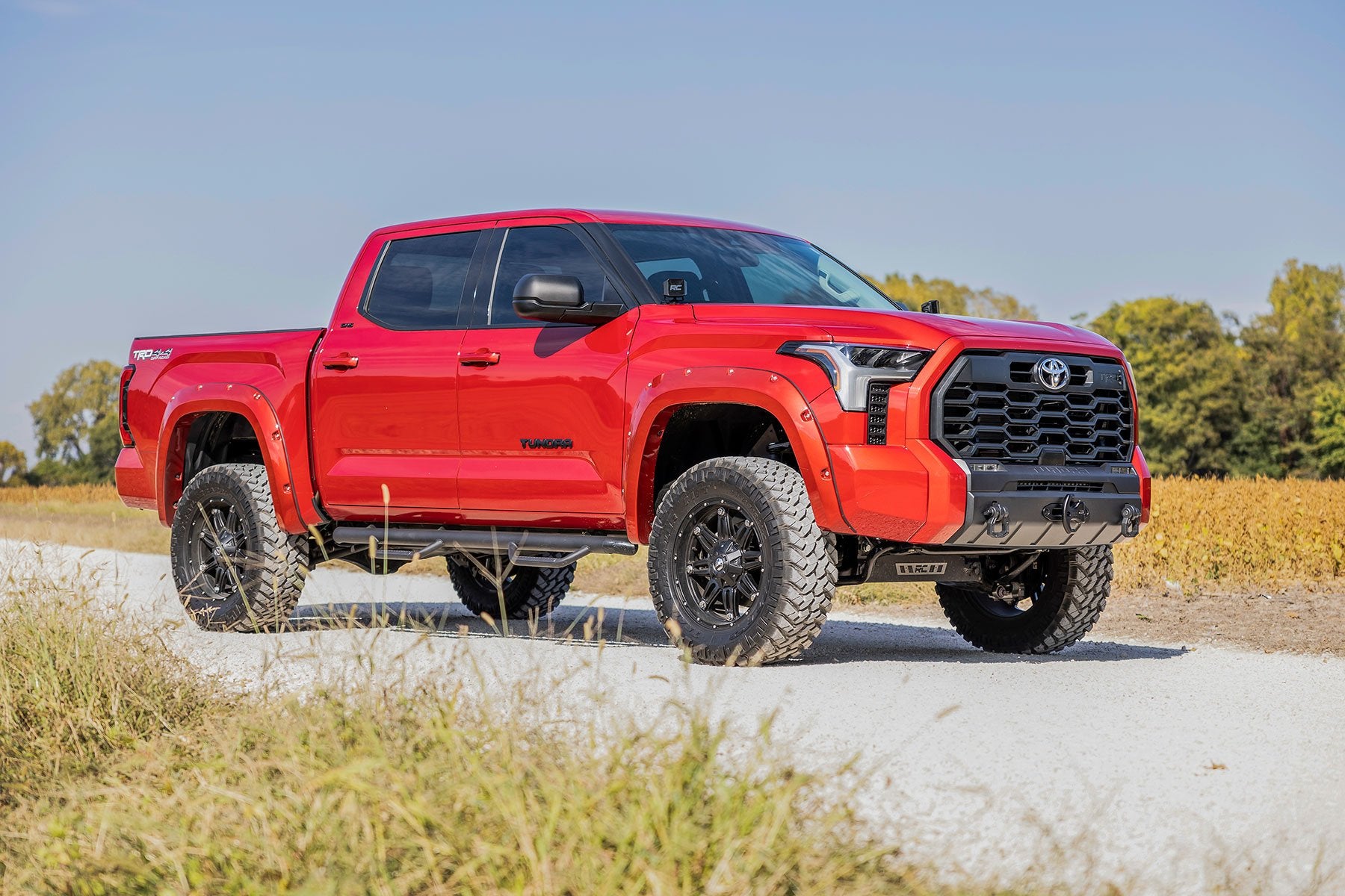 Rough Country | Fender Flares | Traditional Pocket Fender Flares Gloss Black Toyota Tundra 2WD/4WD (22-23) Rough Country | F-T11413-RCGB