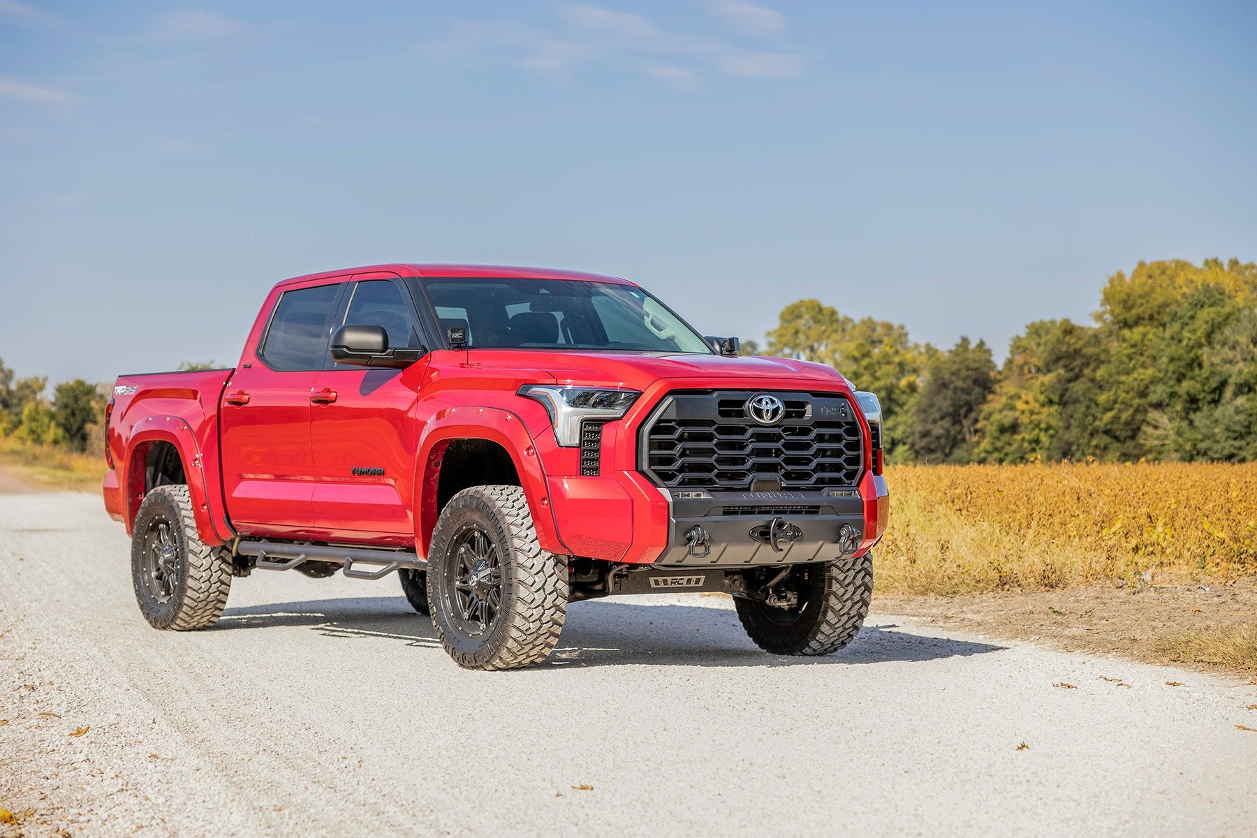 Rough Country | Fender Flares | Traditional Pocket Fender Flares Flat Black Toyota Tundra 2WD/4WD (22-23) Rough Country | F-T11413