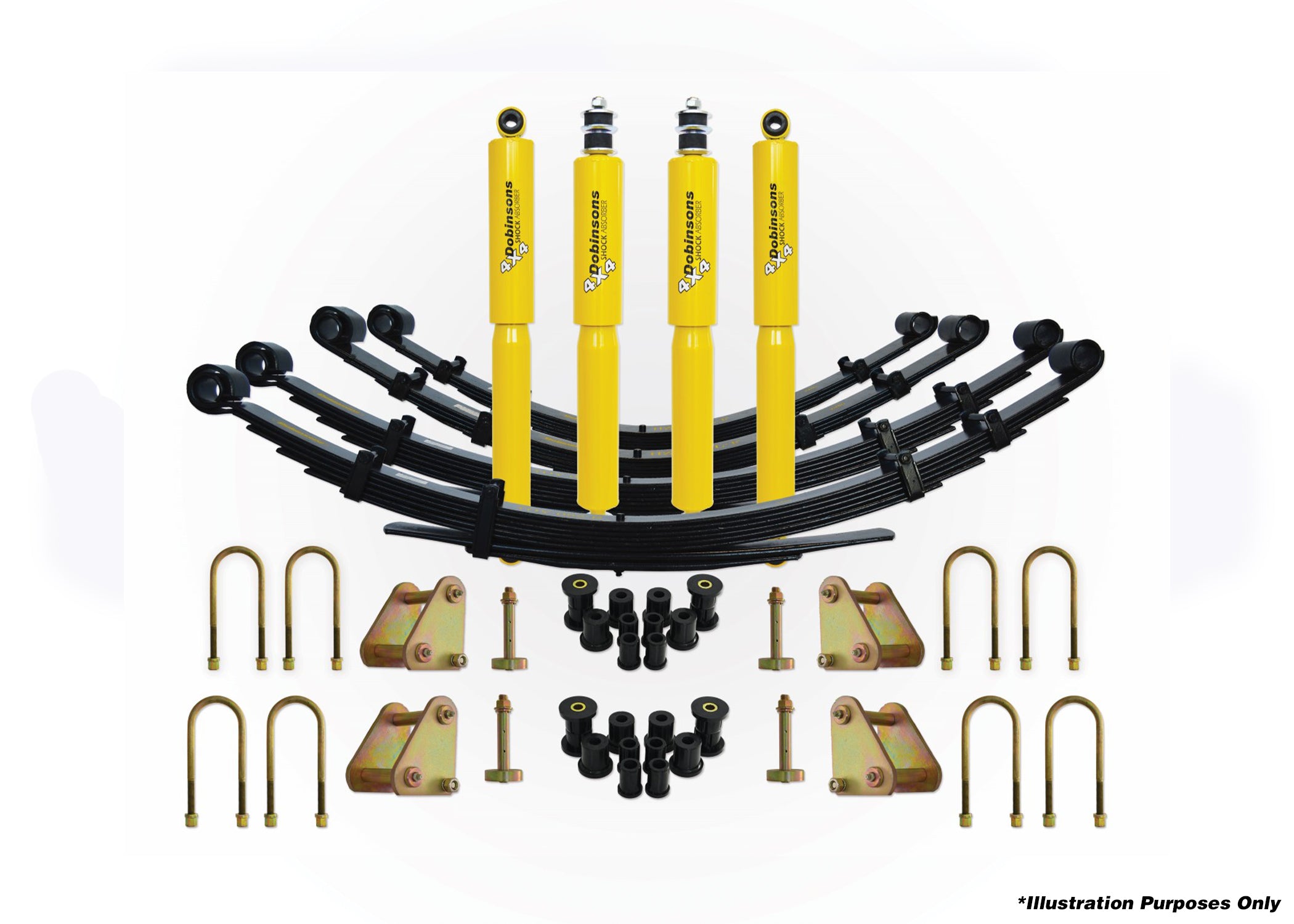DOBINSONS | 1.75"-2.0" Full Suspension Kit for Toyota Landcruiser 77 Series | FZJ77, HZJ77, PZJ77 1993 to 1999 | DSSKIT91