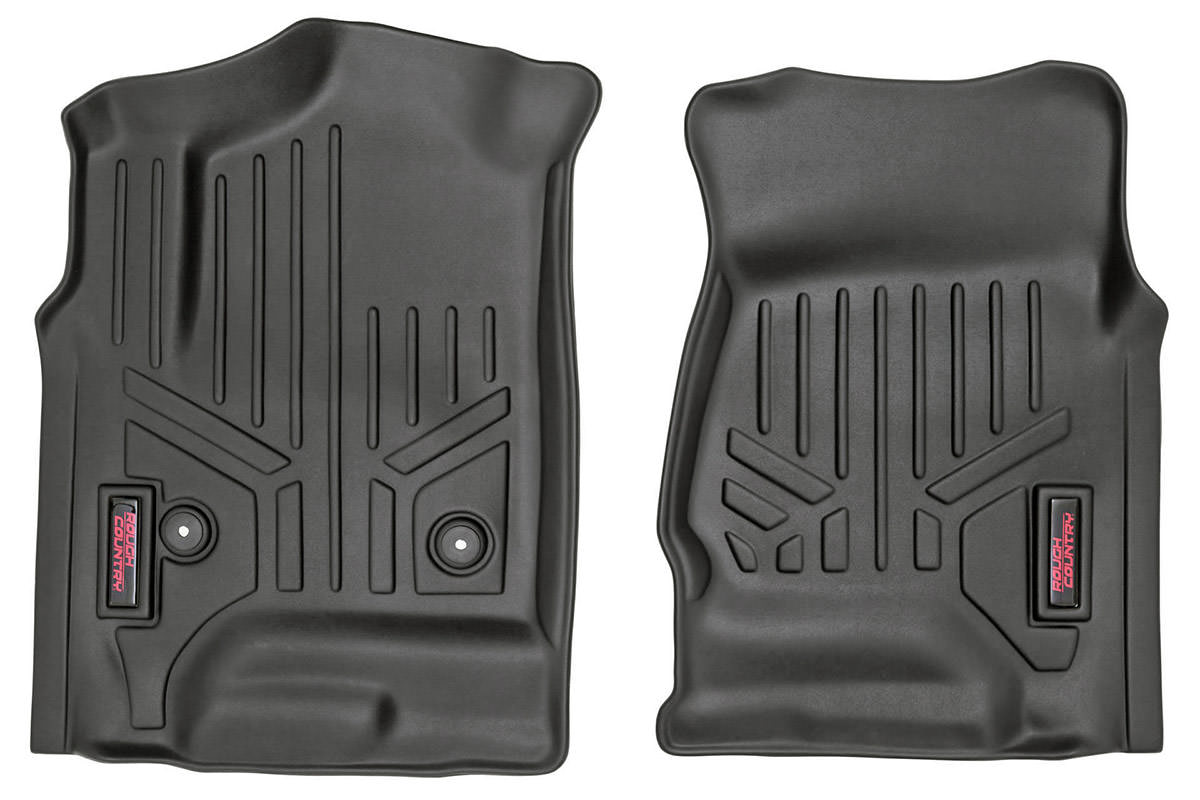 Heavy Duty Floor Mats Front 14-19 Silverado/Sierra Rough Country