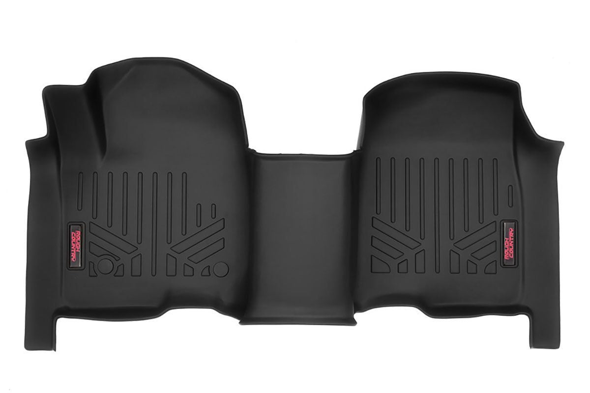 Heavy Duty Floor Mats Front-19-20 Silverado/Sierra Crew Cab Rough Country