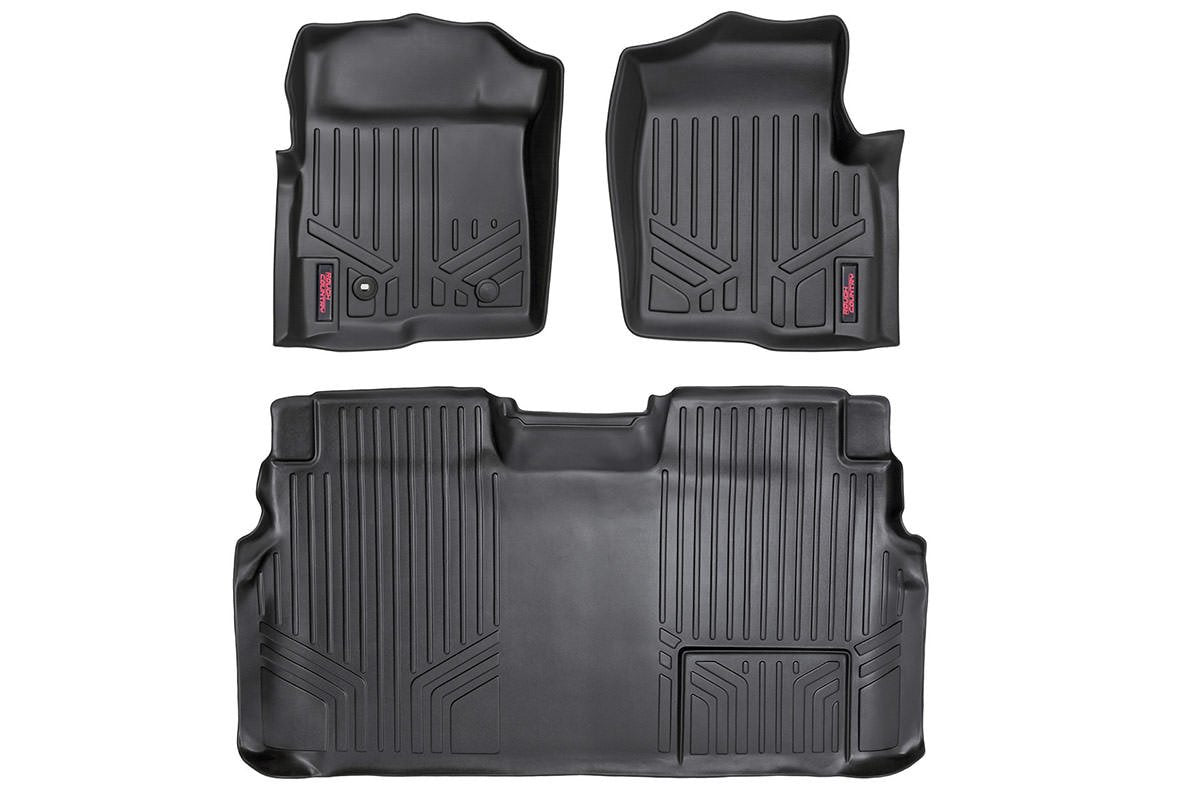 Heavy Duty Floor Mats Front/Rear-09-12 Ford F-150 SuperCrew Cab Rough Country