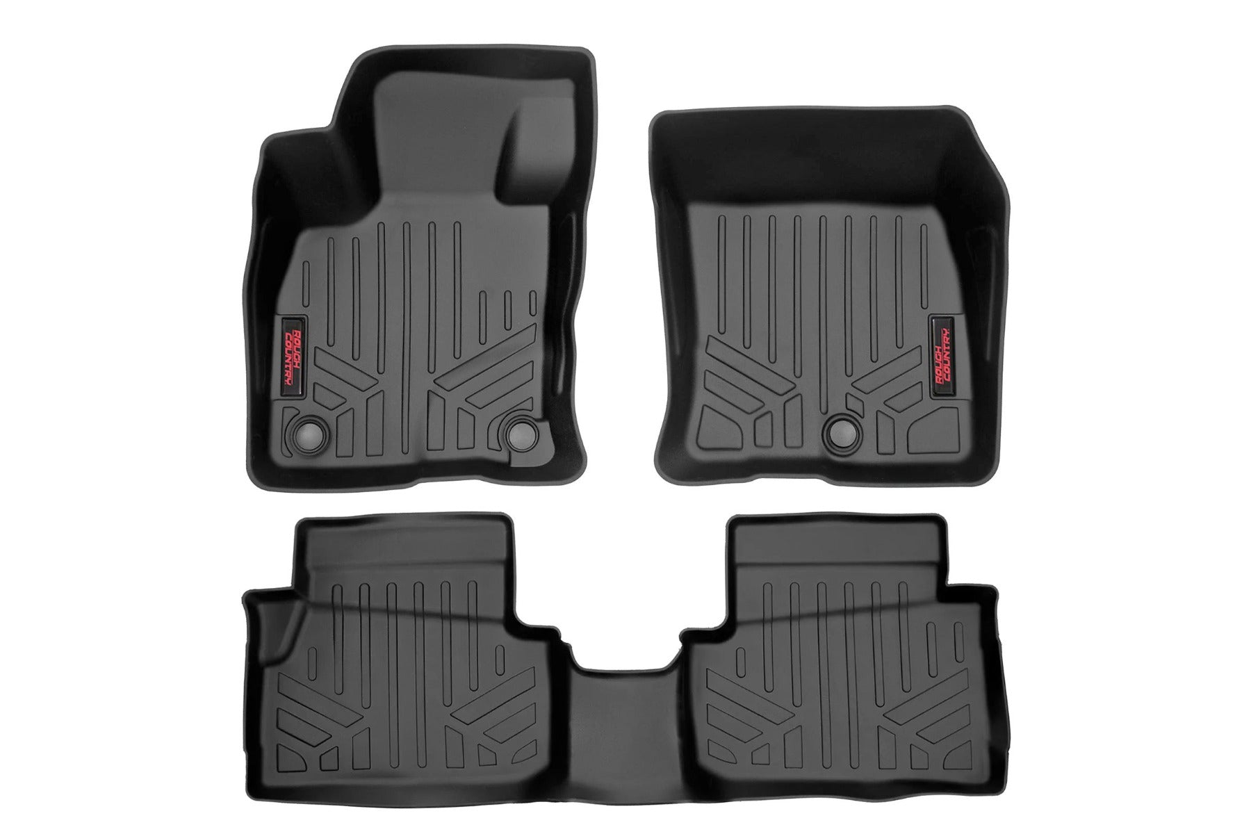 Floor Mats Front and Rear Ford Maverick 2.5L Hybrid 4WD (22-23) Rough Country