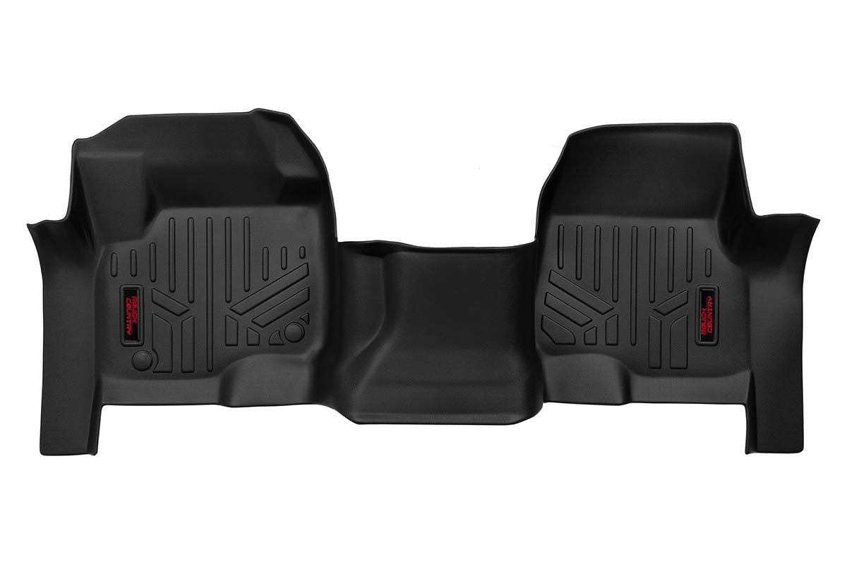Heavy Duty Floor Mats Front-17-20 Ford Super Duty Rough Country